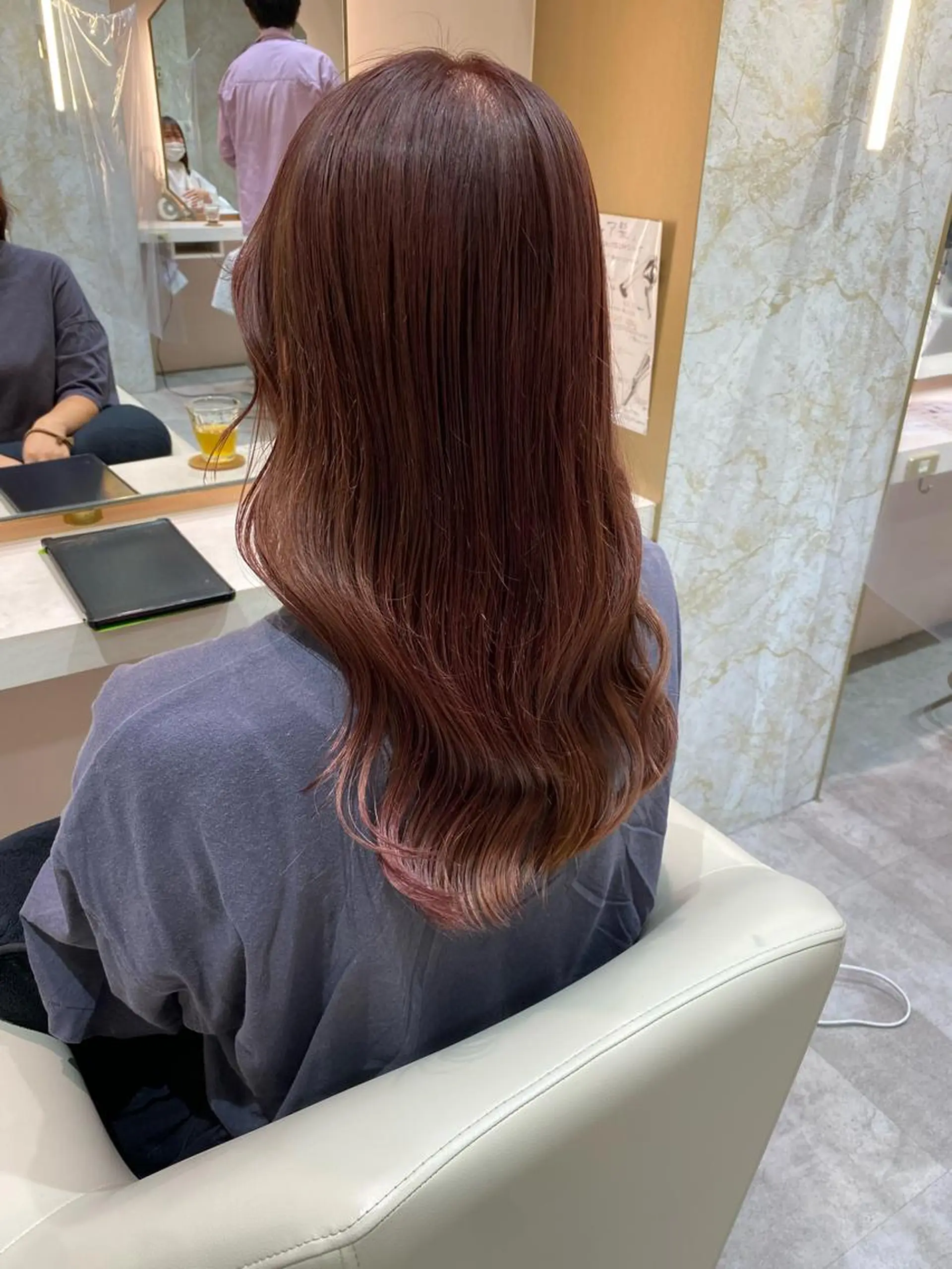 セミロング カラー 店長/mao/ 前髪/顔周りカットのヘアスタイル