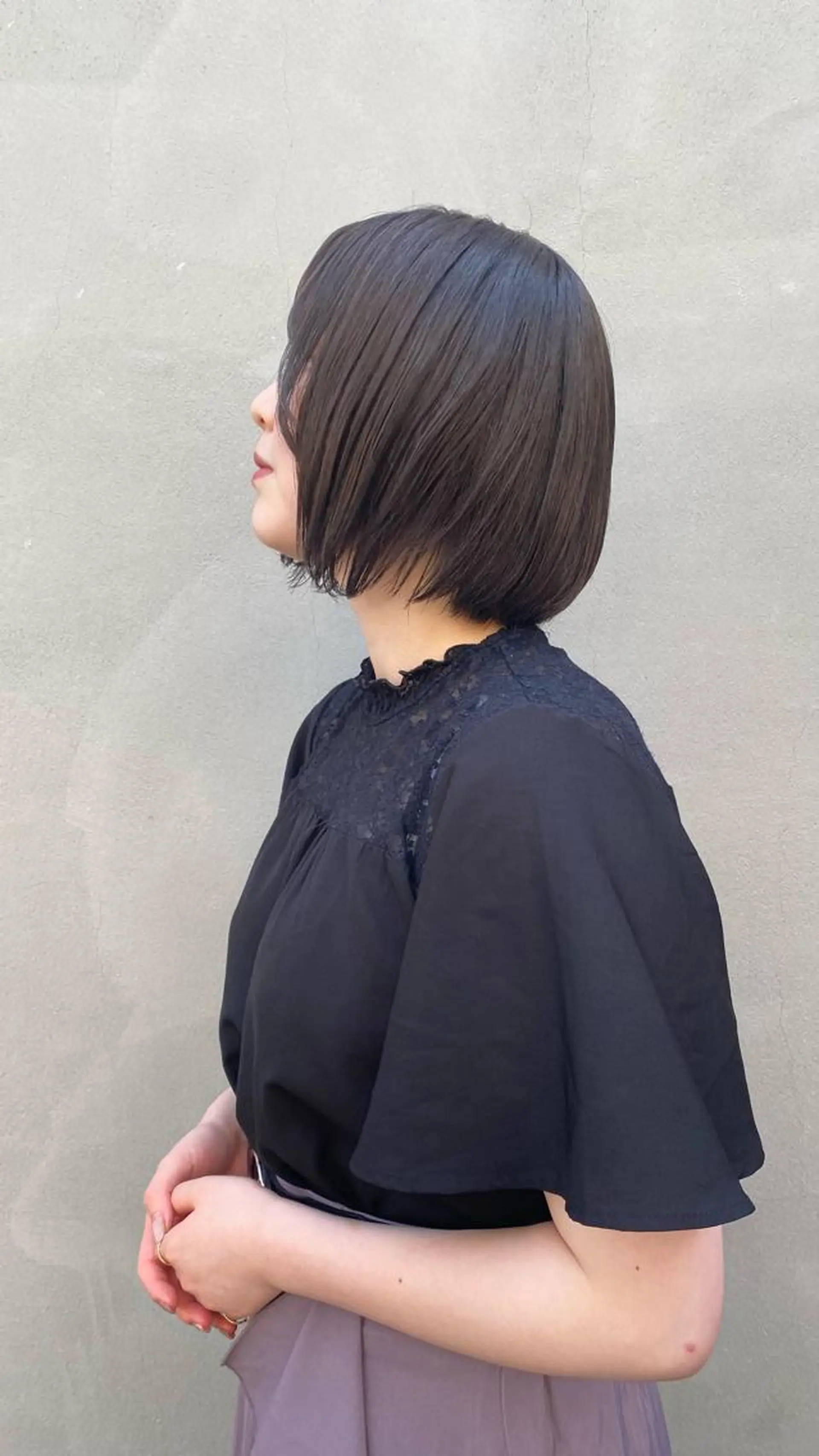 ミディアム カラー ブリーチ 透明感カラー ade omotesando所属・ボブ/レイヤー 表参道/runaのヘアスタイル