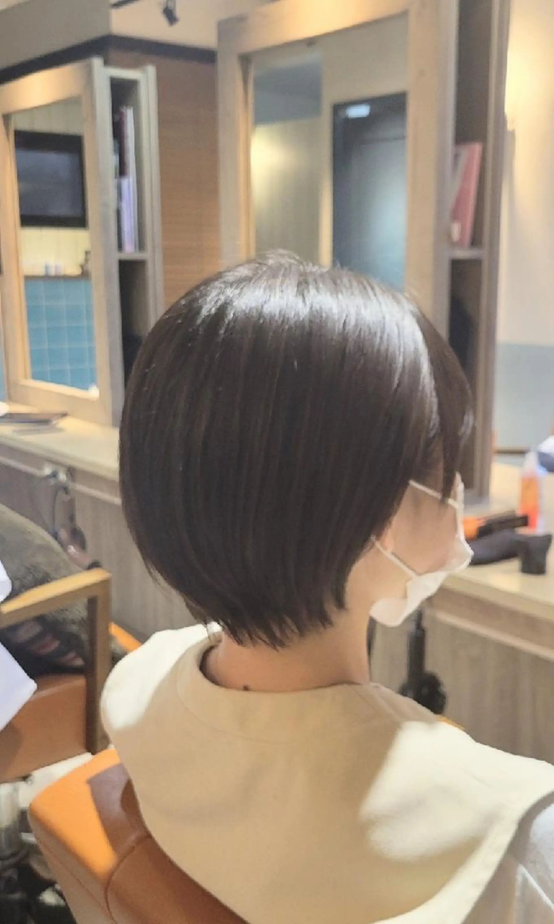 ショート ショートヘア 縮毛矯正 カット alushe 岡 陽子のヘアスタイル