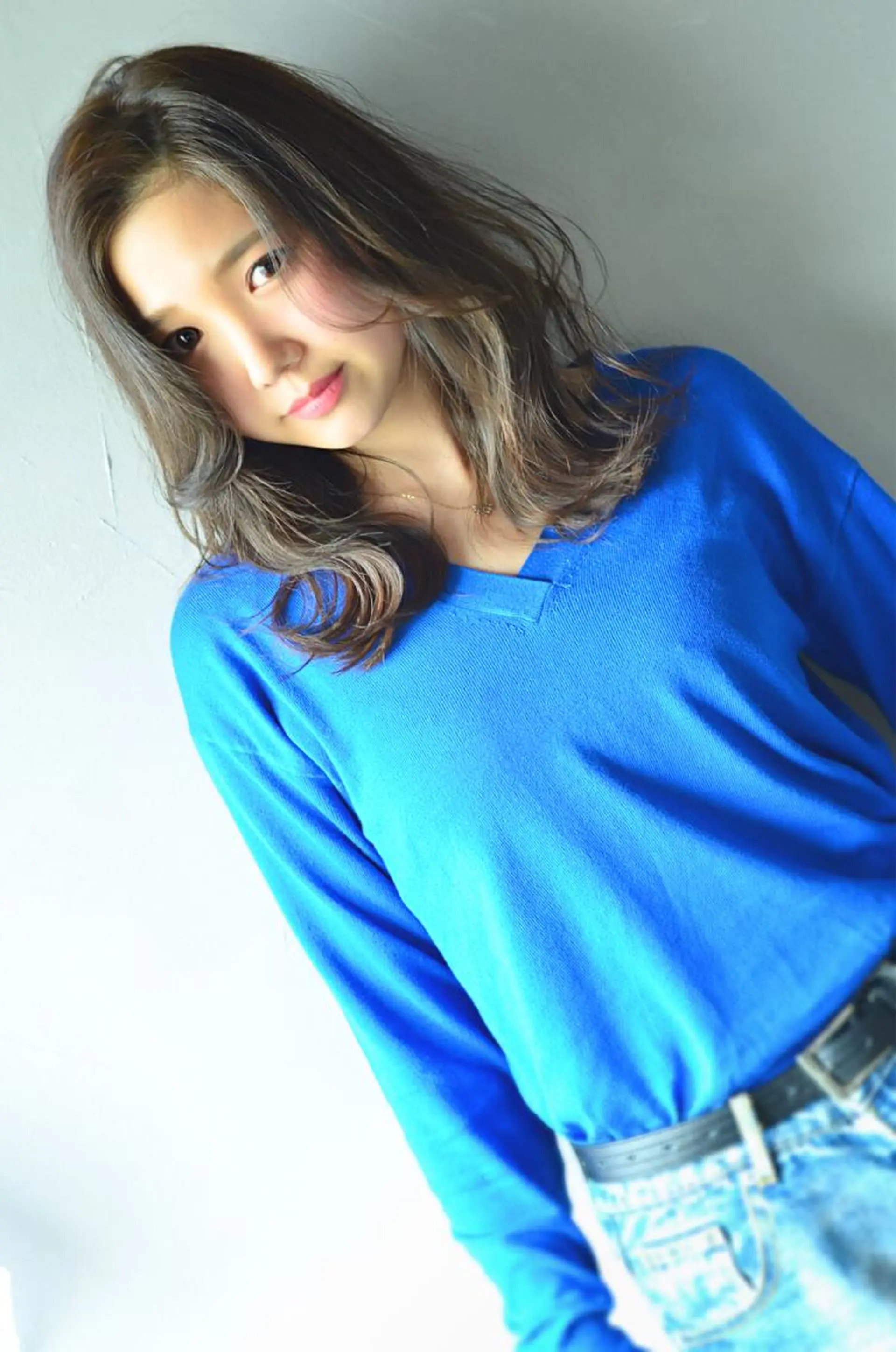 セミロング ロング カラー アッシュ ダークアッシュ autre所属・大久保 ひでなりのヘアスタイル