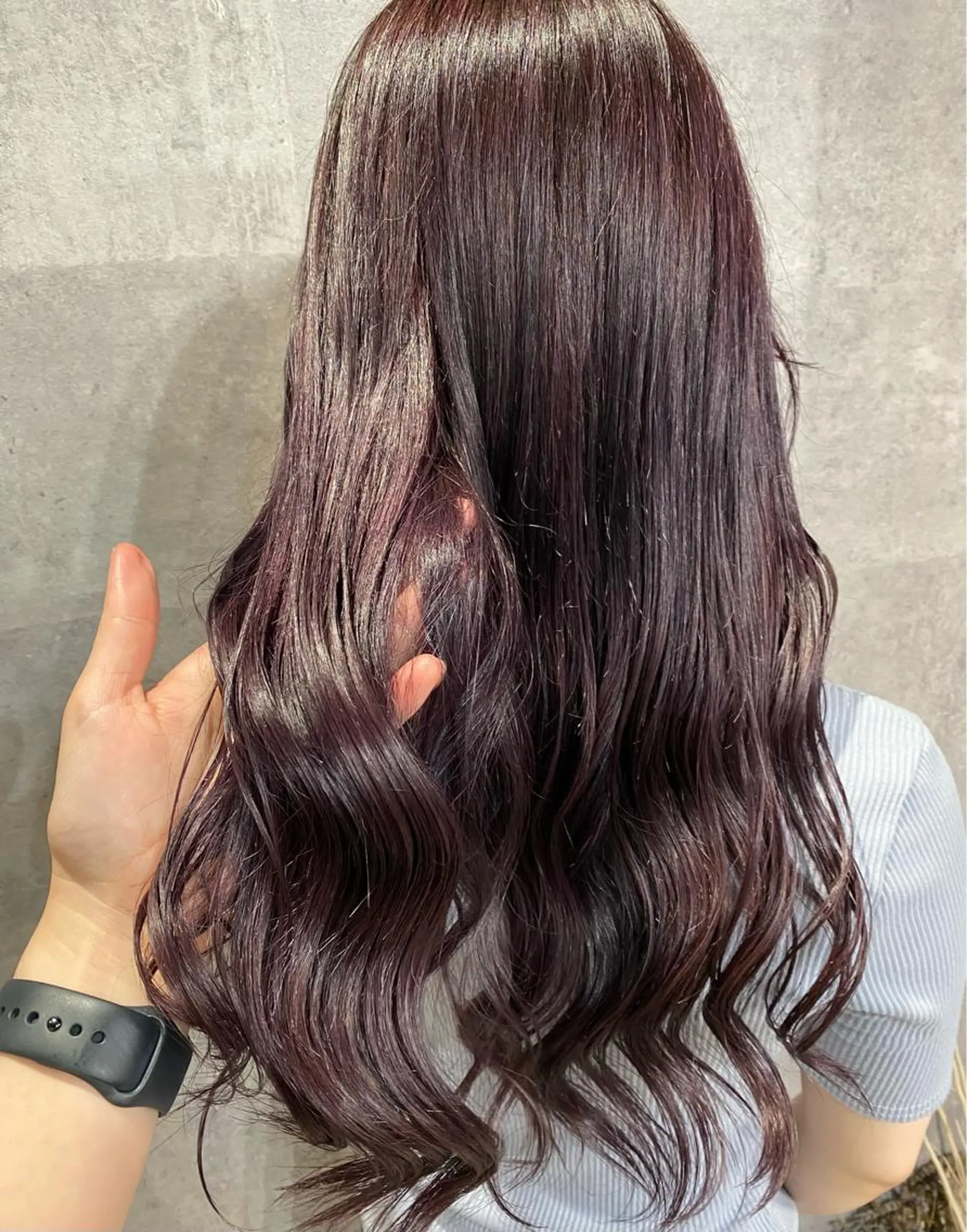 セミロング カラー YU-KA ✂︎ROSSOのヘアスタイル