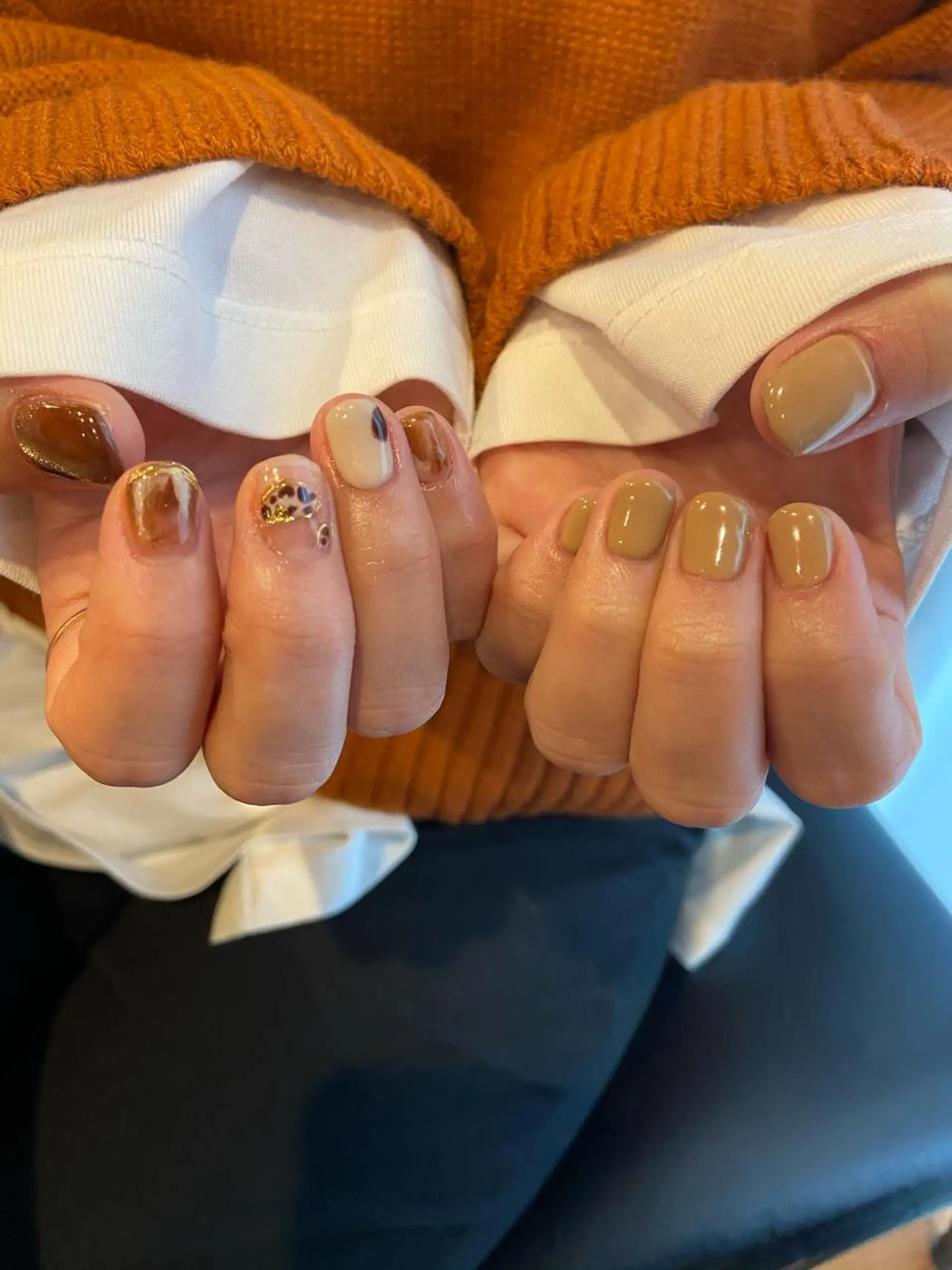 ネイル ニュアンスネイル ワンカラーネイル ショートネイル 冬ネイル . unffのネイルデザイン