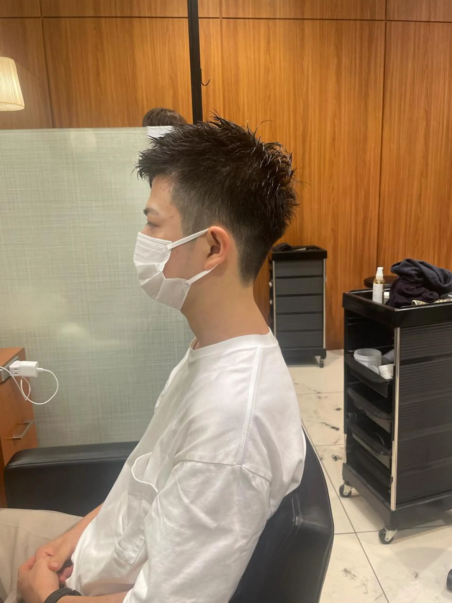 ショート メンズ 髙田 千華 髪質改善ストレートのヘアスタイル