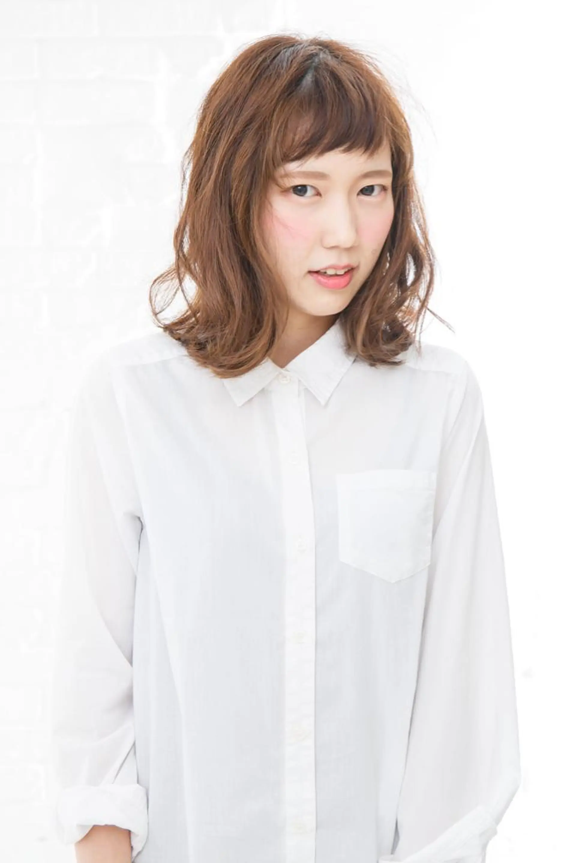 ミディアム カラー ヘアアレンジ ナガイ ユウキのヘアスタイル