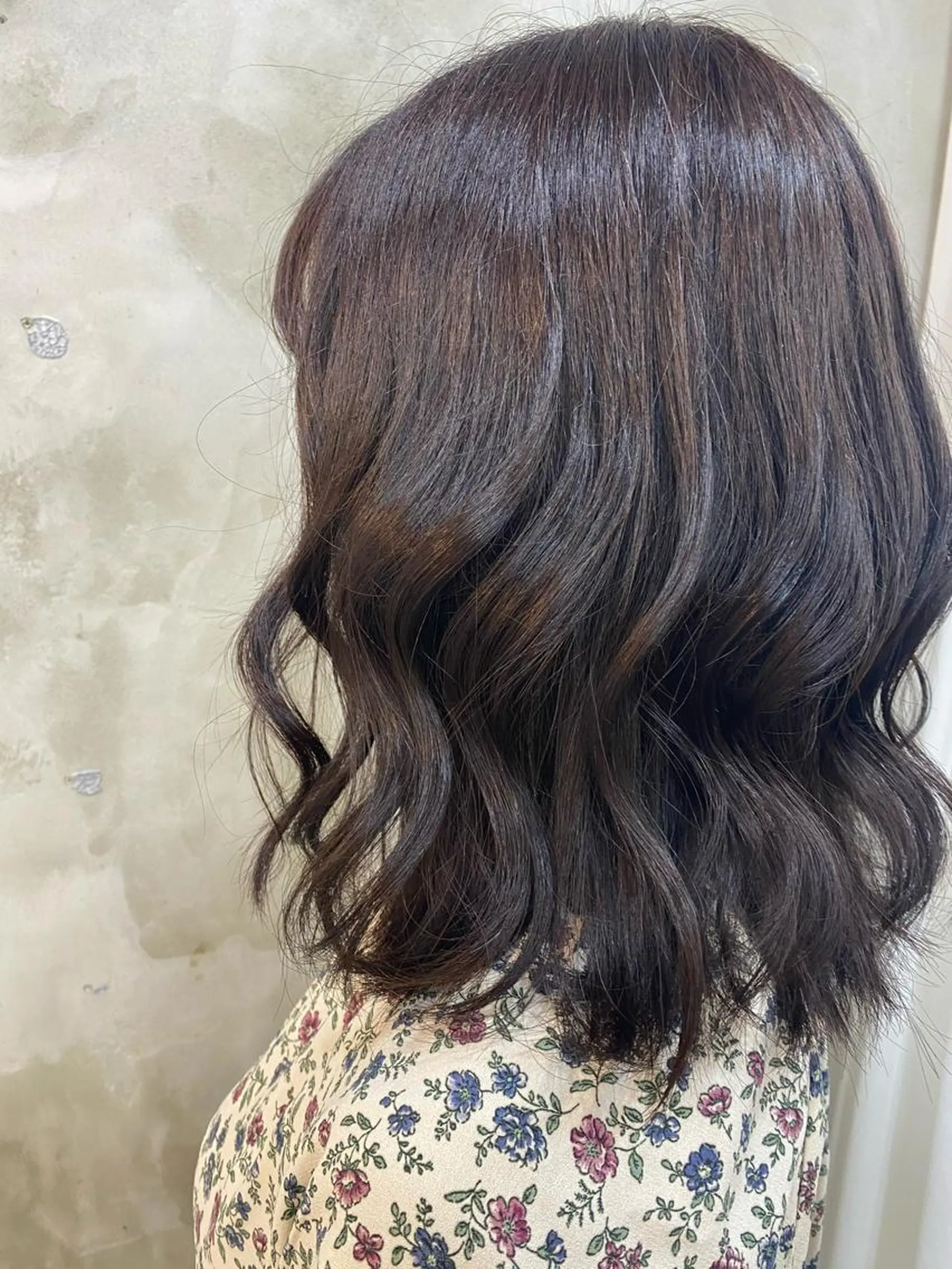 ミディアム カラー ヘアアレンジ ブラウンカラー 志賀 あずみのヘアスタイル