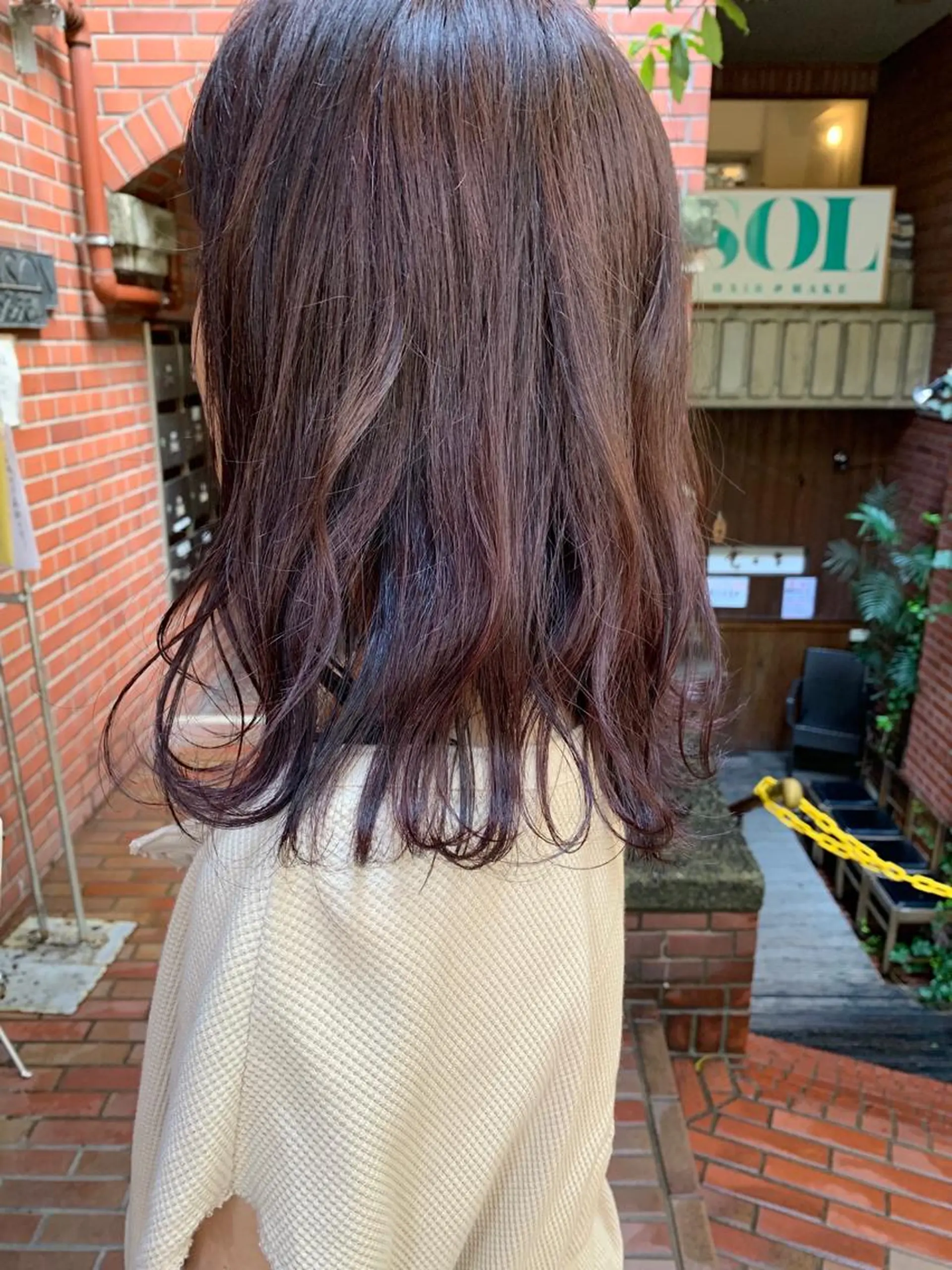 ミディアム カラー Click所属・クニモトハルナ ボブ/柔らかカラーのヘアスタイル