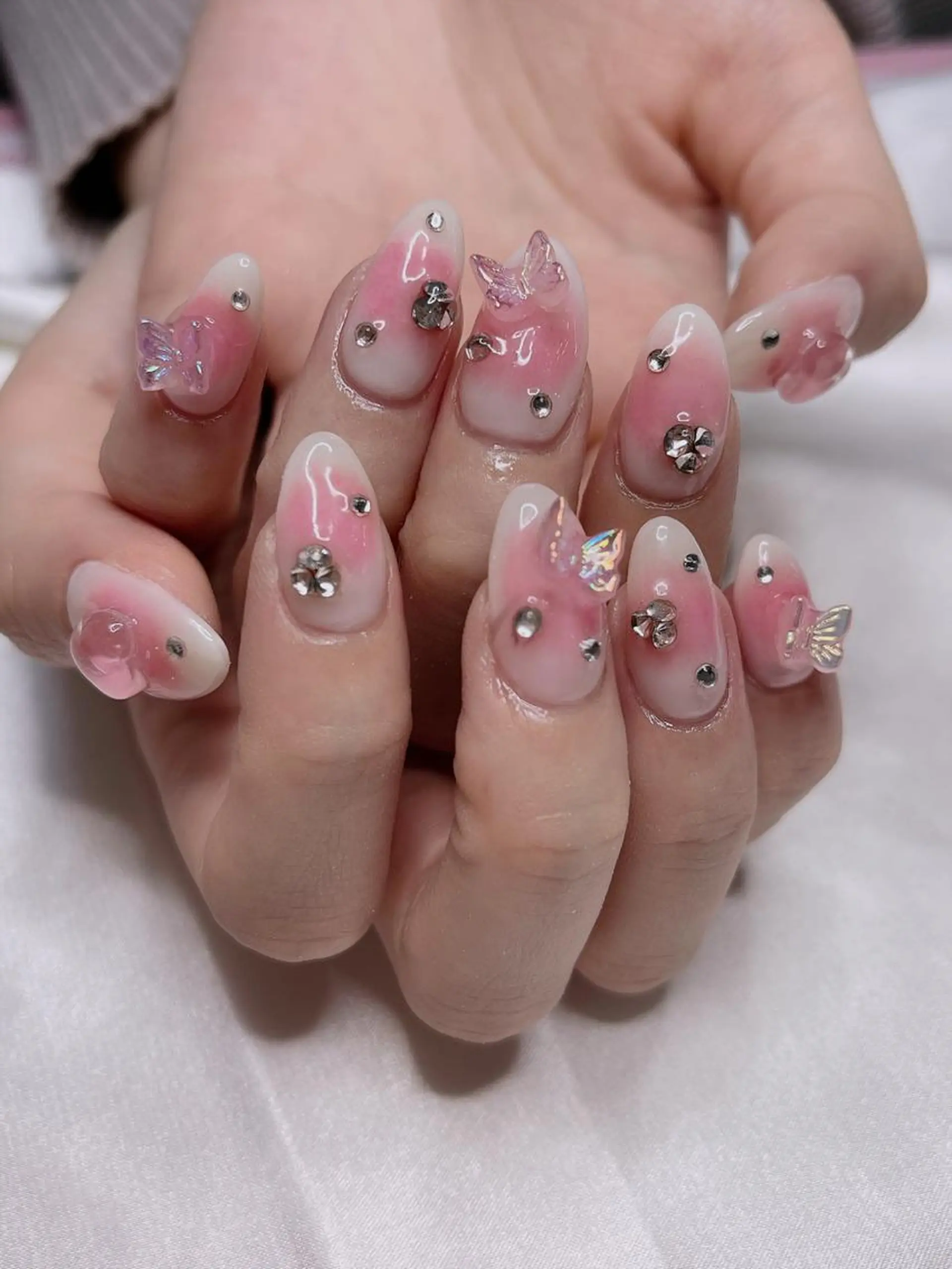 ネイル チークネイル ジョリ kasumi🌹💅のネイルデザイン