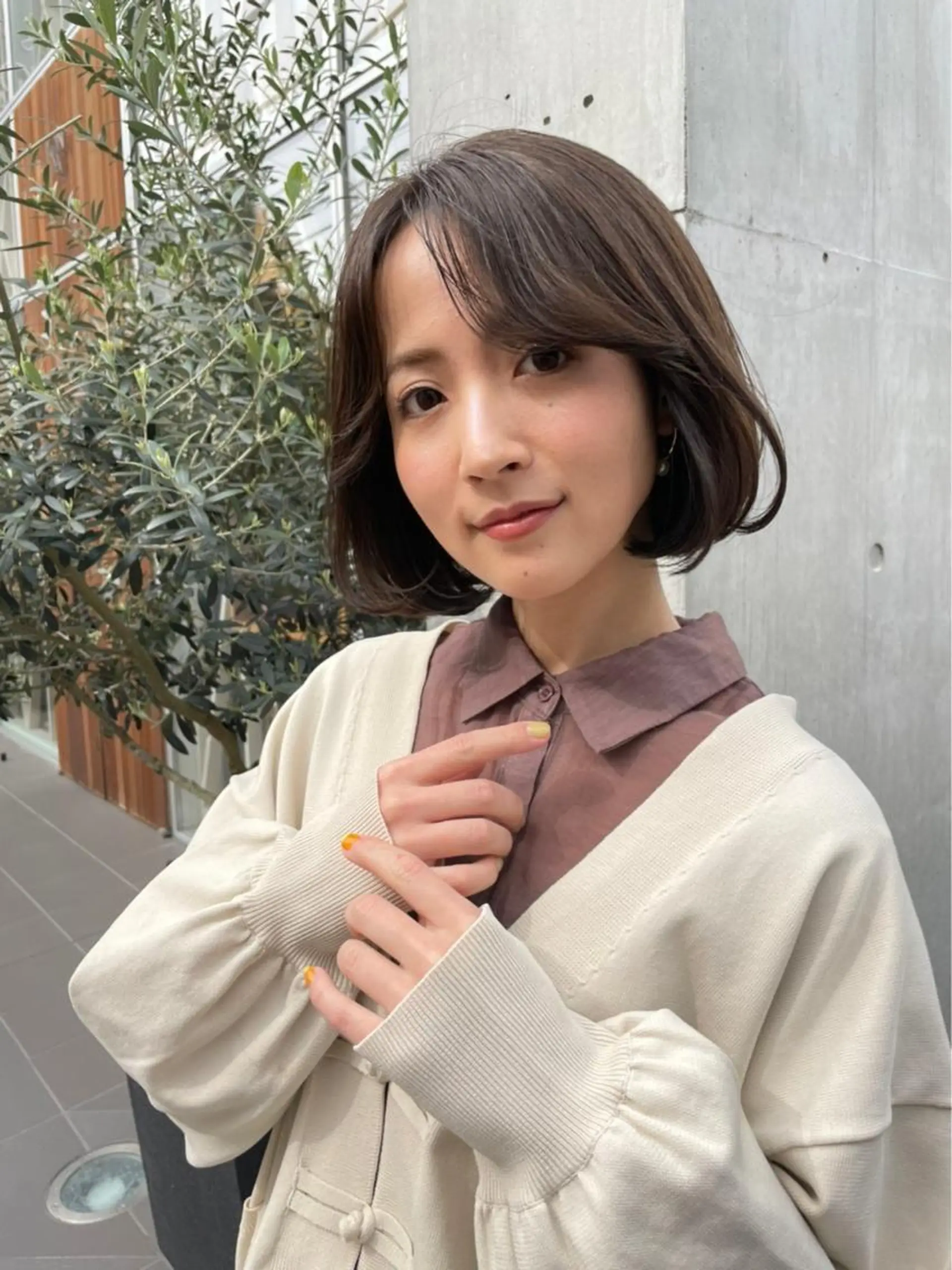 ミディアム カラー ボブ 小顔カット 表参道 髪質改善専門のその他イメージ