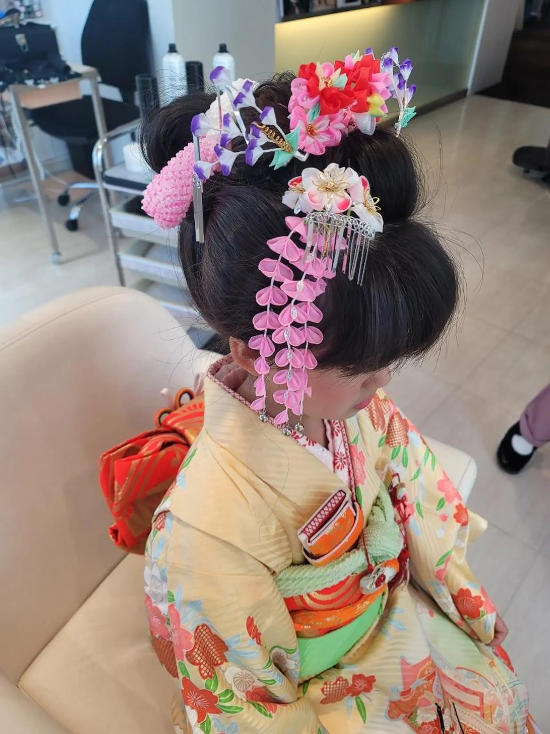 ロング キッズ ヘアアレンジ ヘアセット 鈴木 翠のヘアスタイル