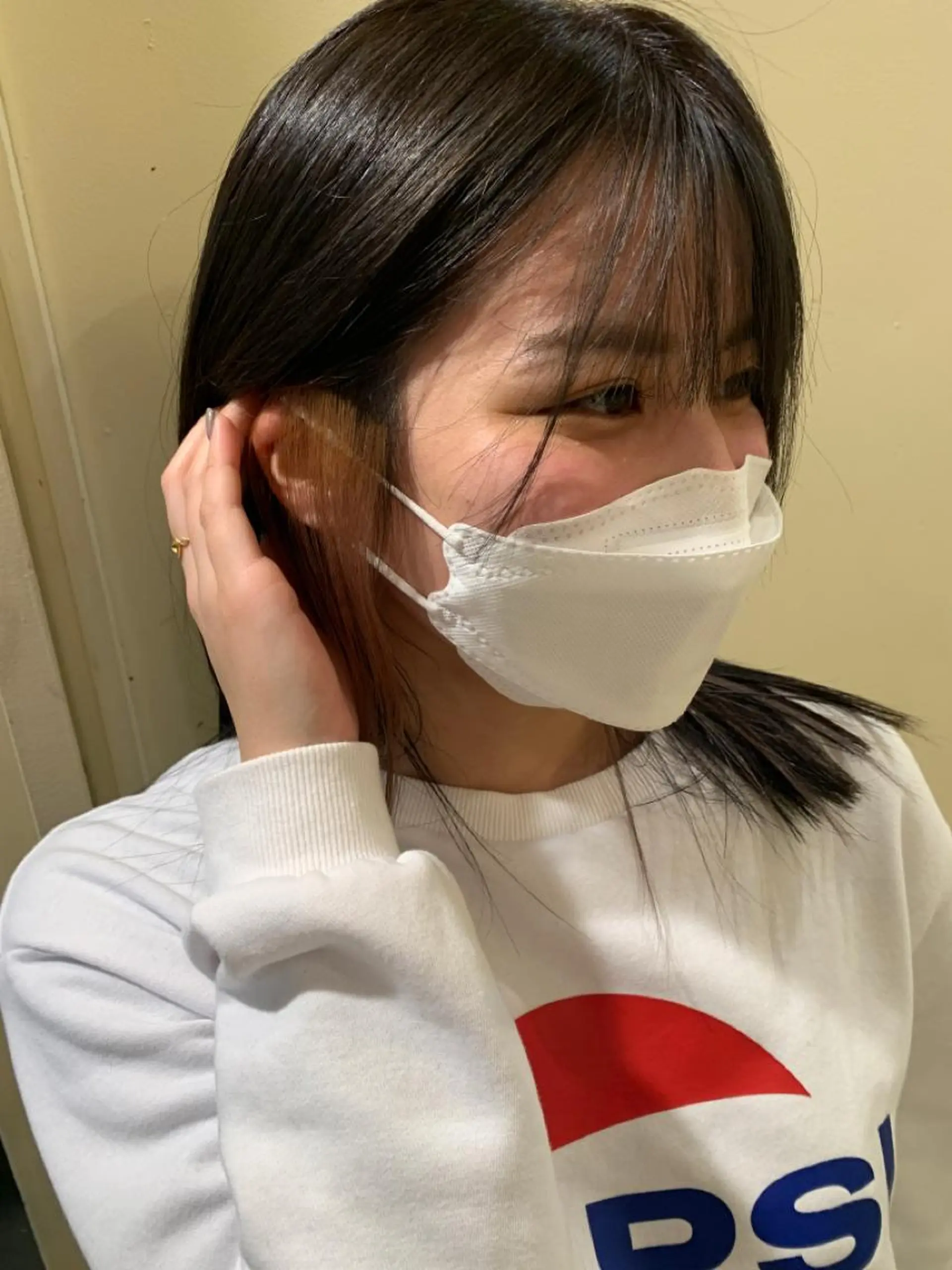 カラー ベージュカラー イヤリングカラー ami所属・野口 凌のヘアスタイル