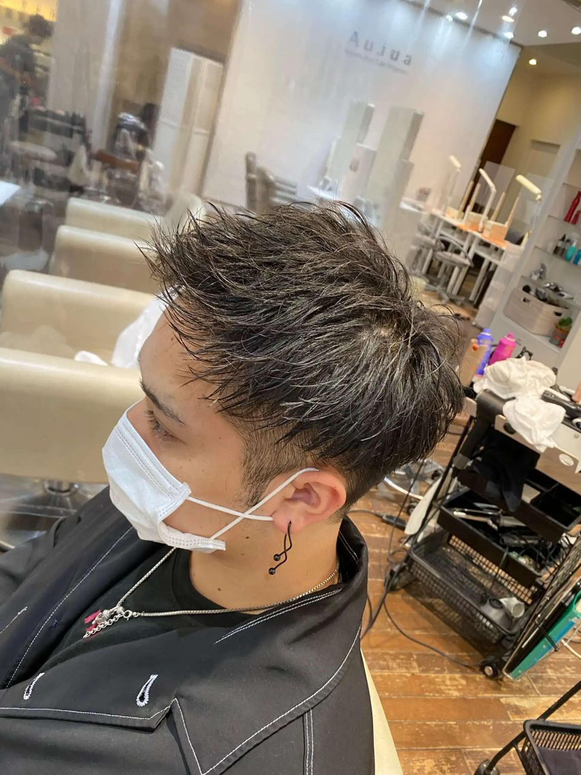 ショート メンズ 大阪梅田 目片 素楽のヘアスタイル