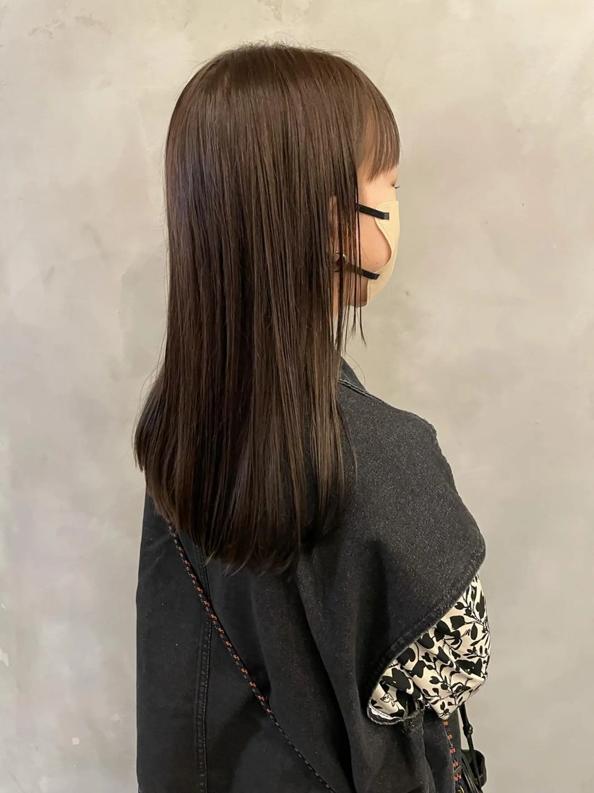 セミロング カラー パーマ セミロングパーマ 髪質改善 縮毛矯正 ストレートパーマ ♡トップスタイリス ト/美髪矯正hinaのヘアスタイル