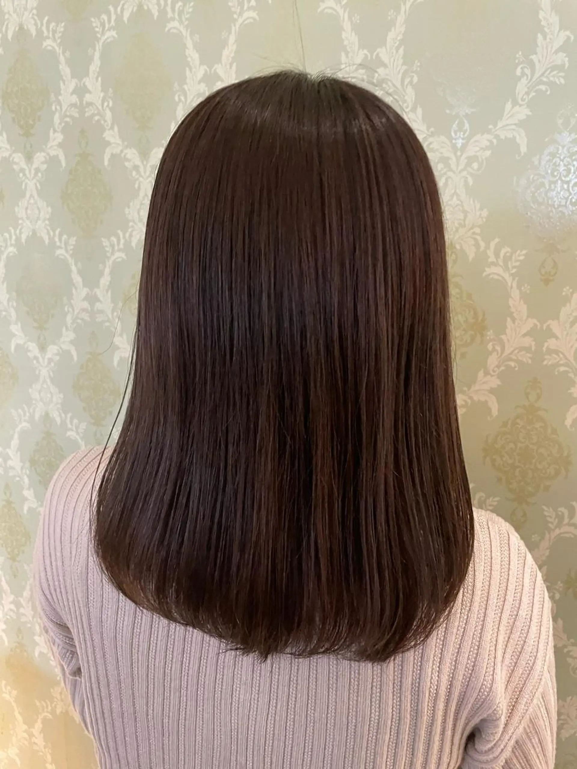 ミディアム カラー ベージュカラー ブラウンカラー ブラウンベージュ ピンクカラー EARTH中島 秋桜久のヘアスタイル