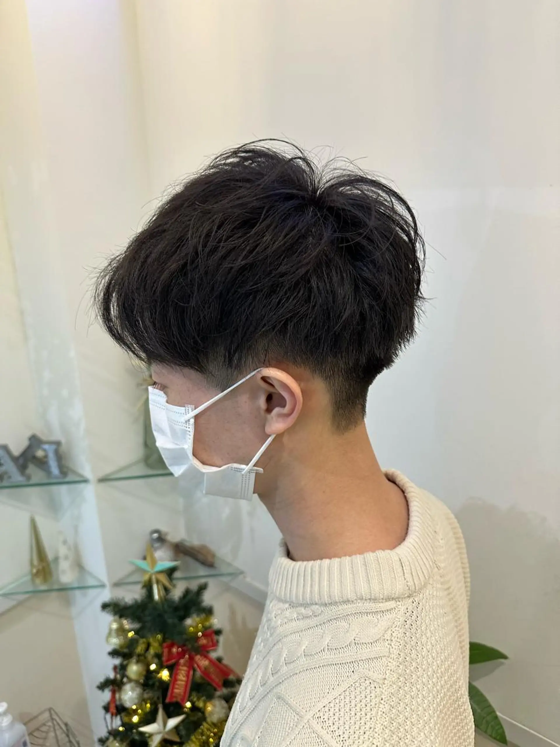 ショート パーマ メンズ 透けるbrown カラー🎗♡yukaのヘアスタイル