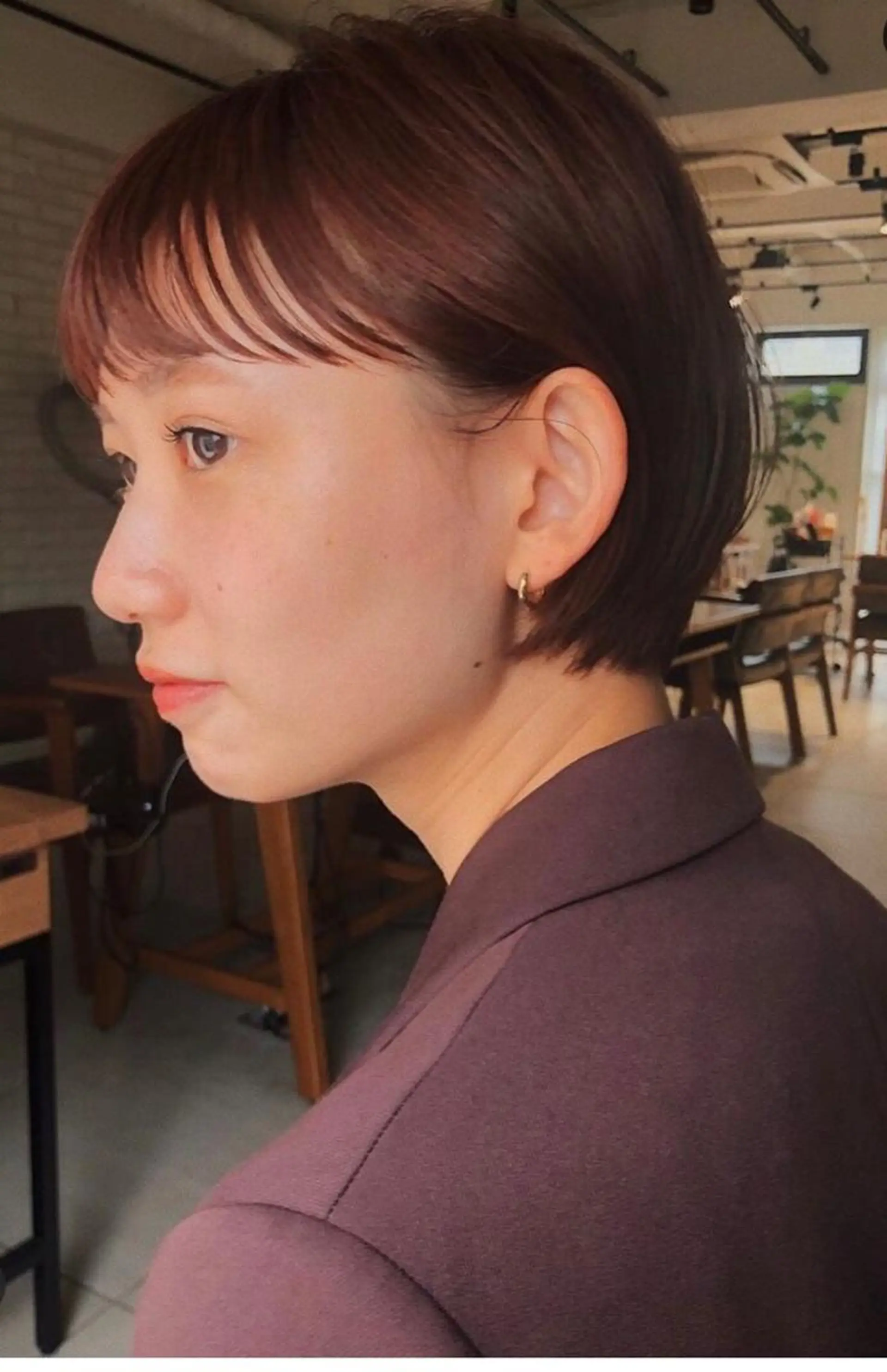 ショート カラー パーマ ショートボブ アディクシーカラー オーガニックカラー ボブ 髪質改善 梅田店美容室　　岡田 勝人  梅田店美容室のヘアスタイル