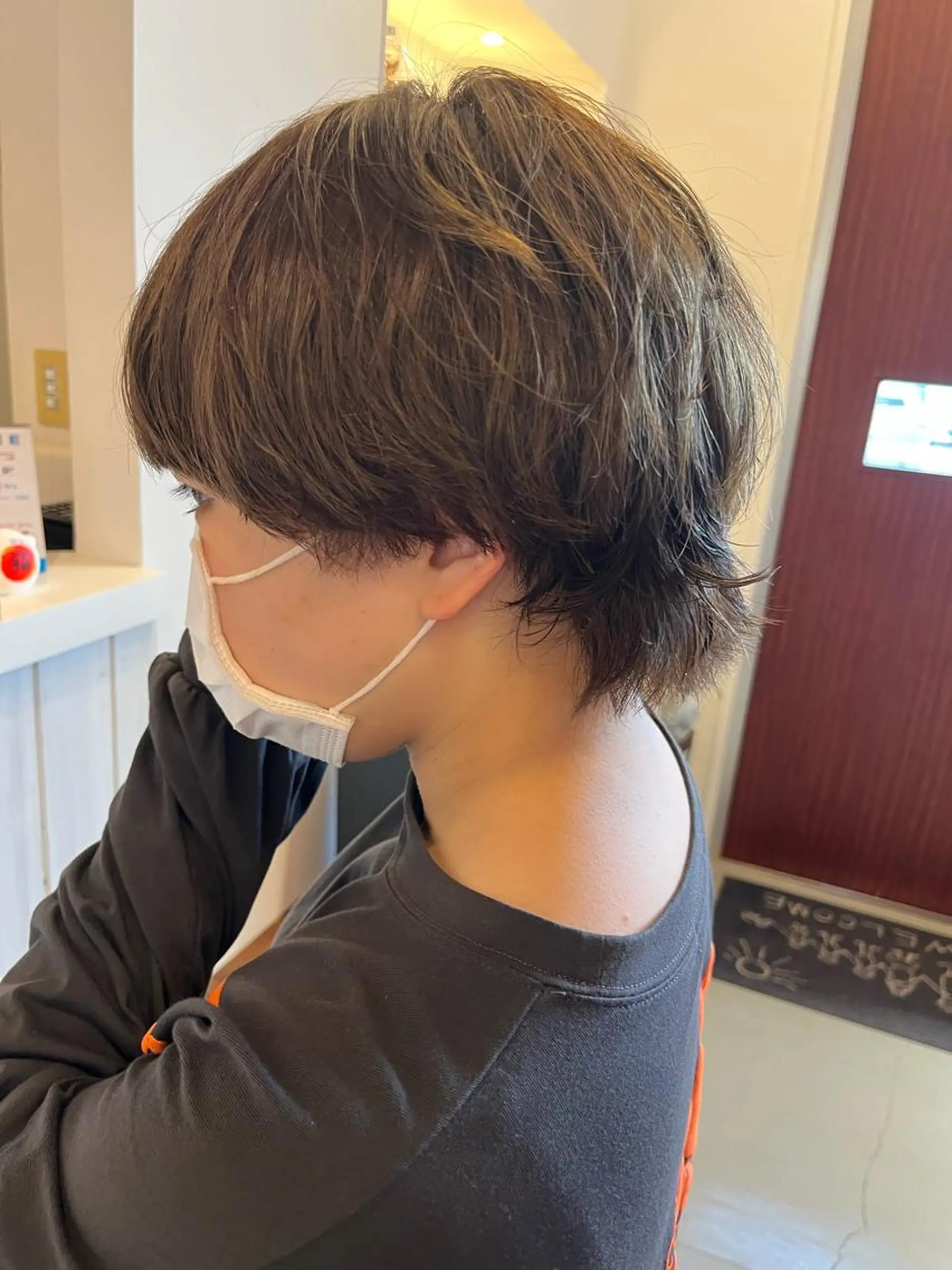 ショート パーマ 伸ばしかけ 金沢市/美容師/ 岡島由希美のマツエク・マツパデザイン