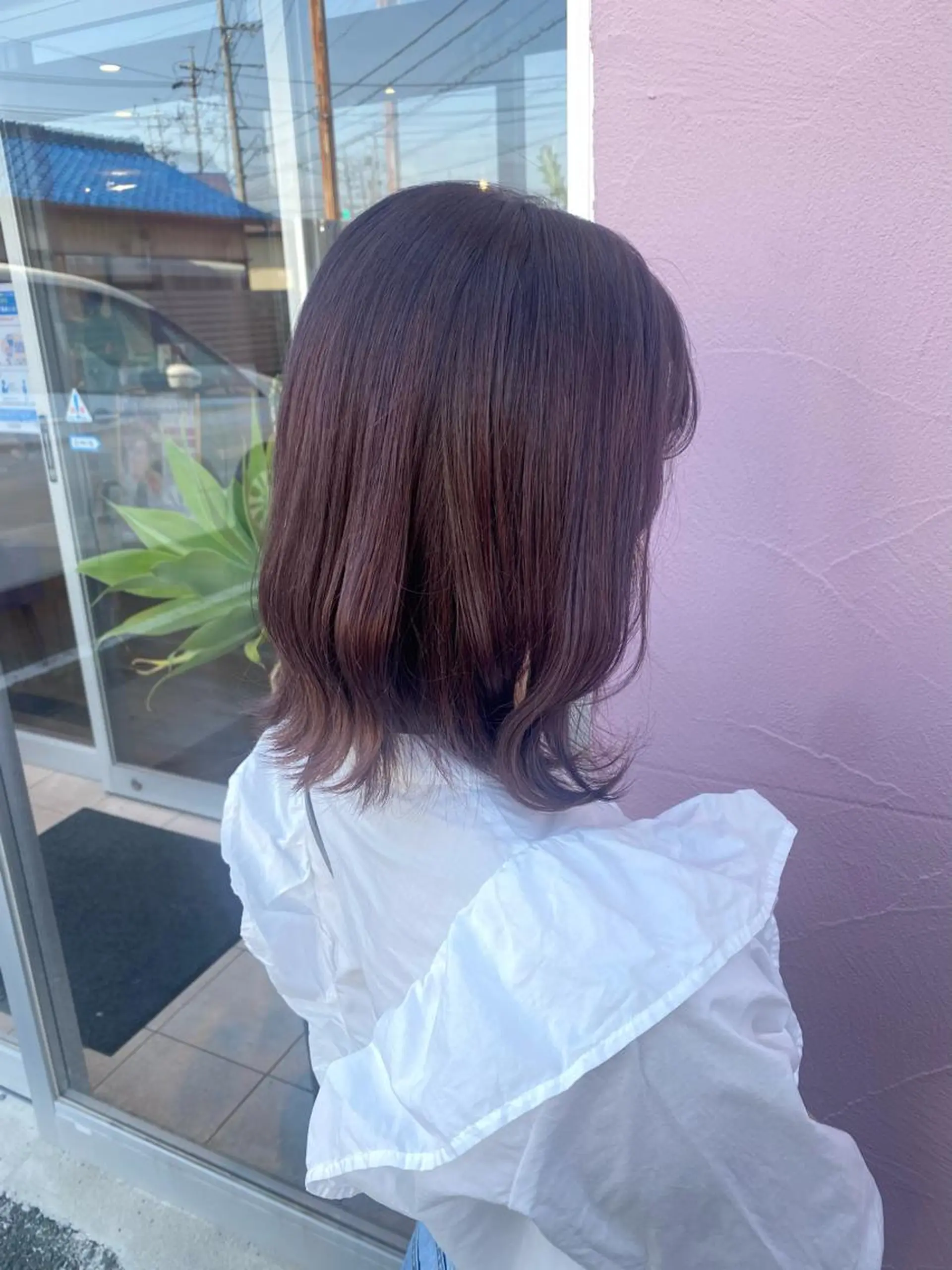 ミディアム カラー れいな🌼 ボブ･艶カラー🌼のヘアスタイル