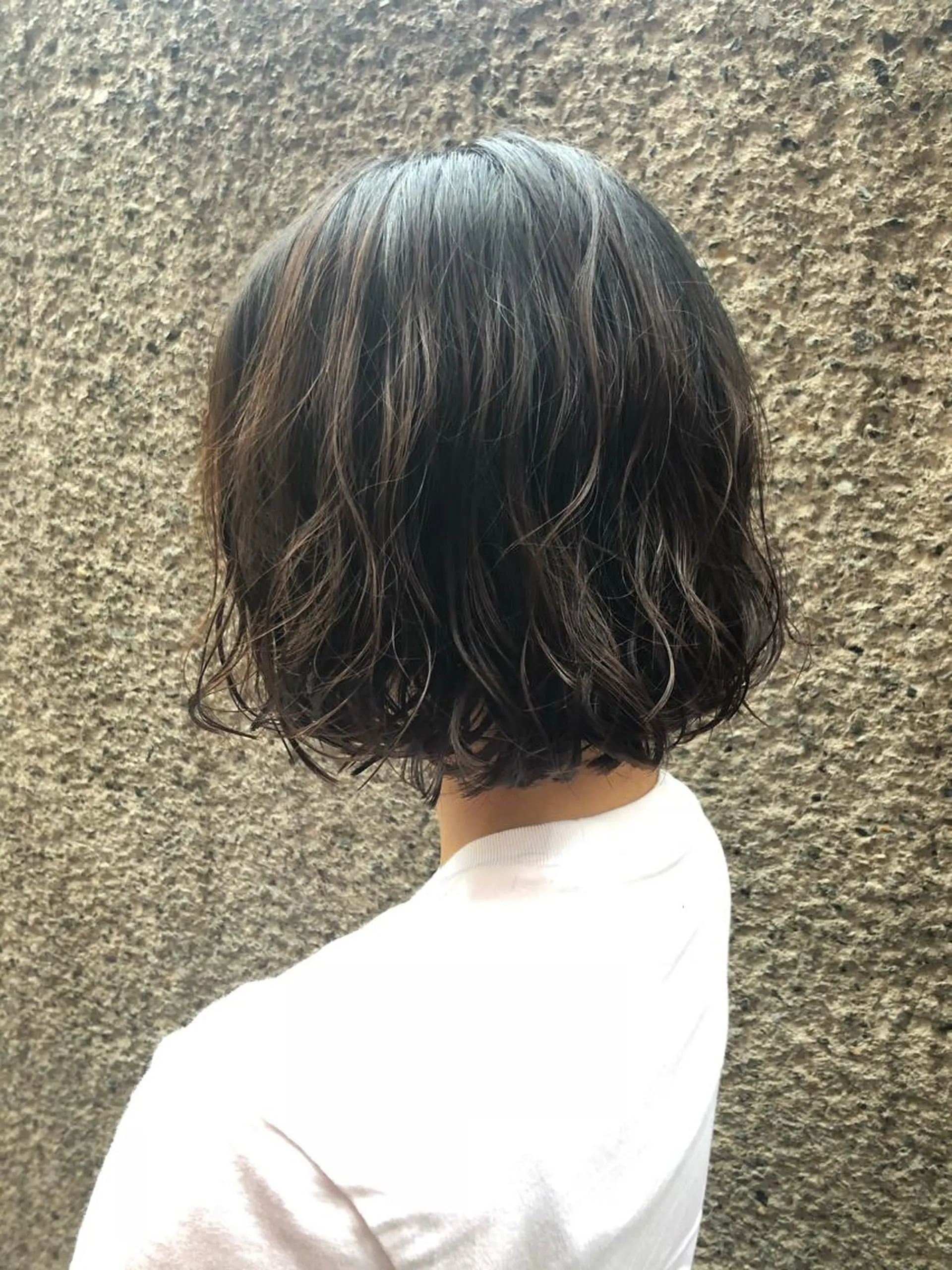 ミディアム パーマ ヘアアレンジ ミディアムパーマ ボブ GO TODAY SHAiRE SALON所属・透明感カラー🤎 ゆりのヘアスタイル