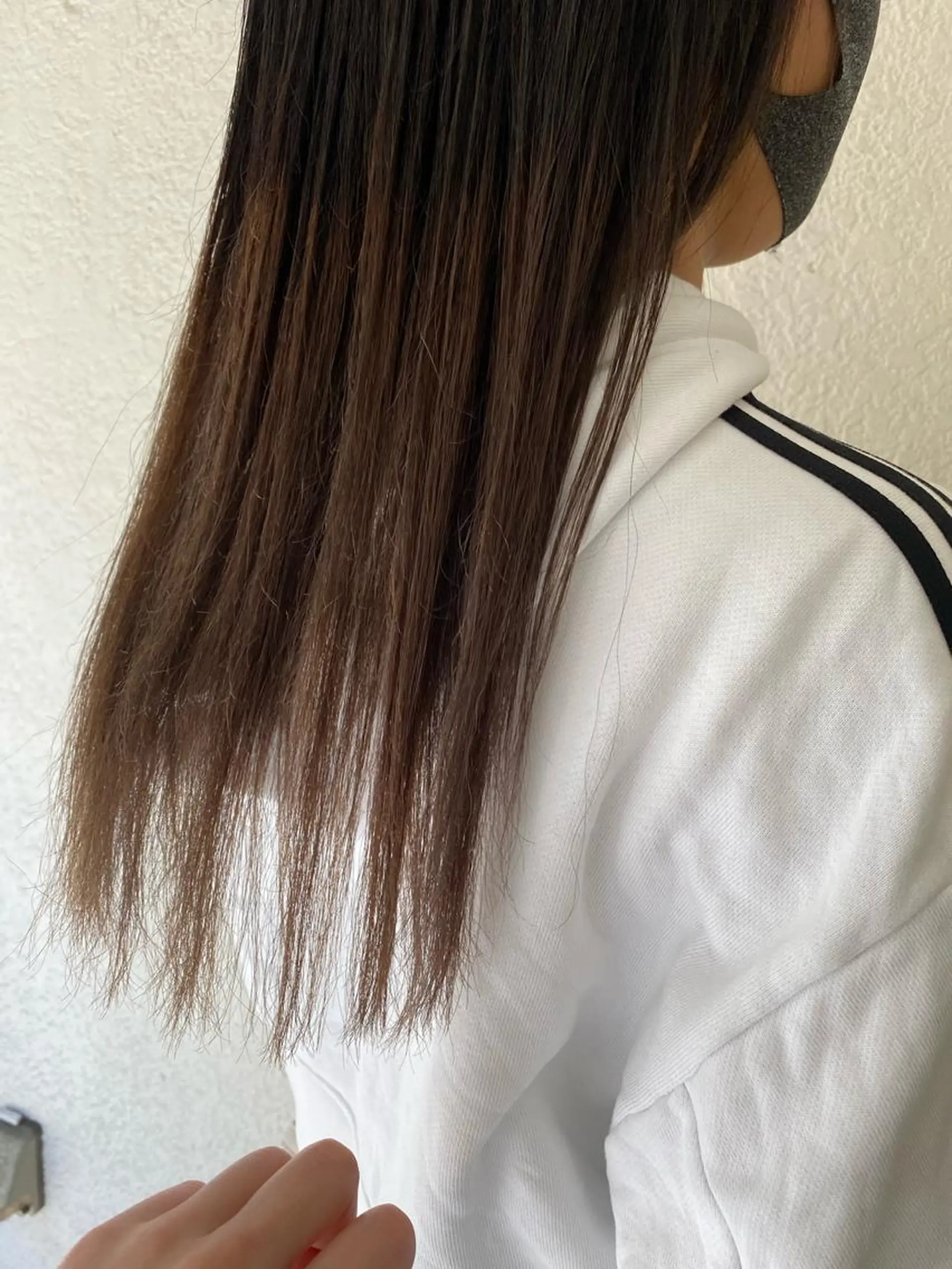 セミロング カラー ベージュカラー ミルクティーベージュ 小川 美奈のヘアスタイル