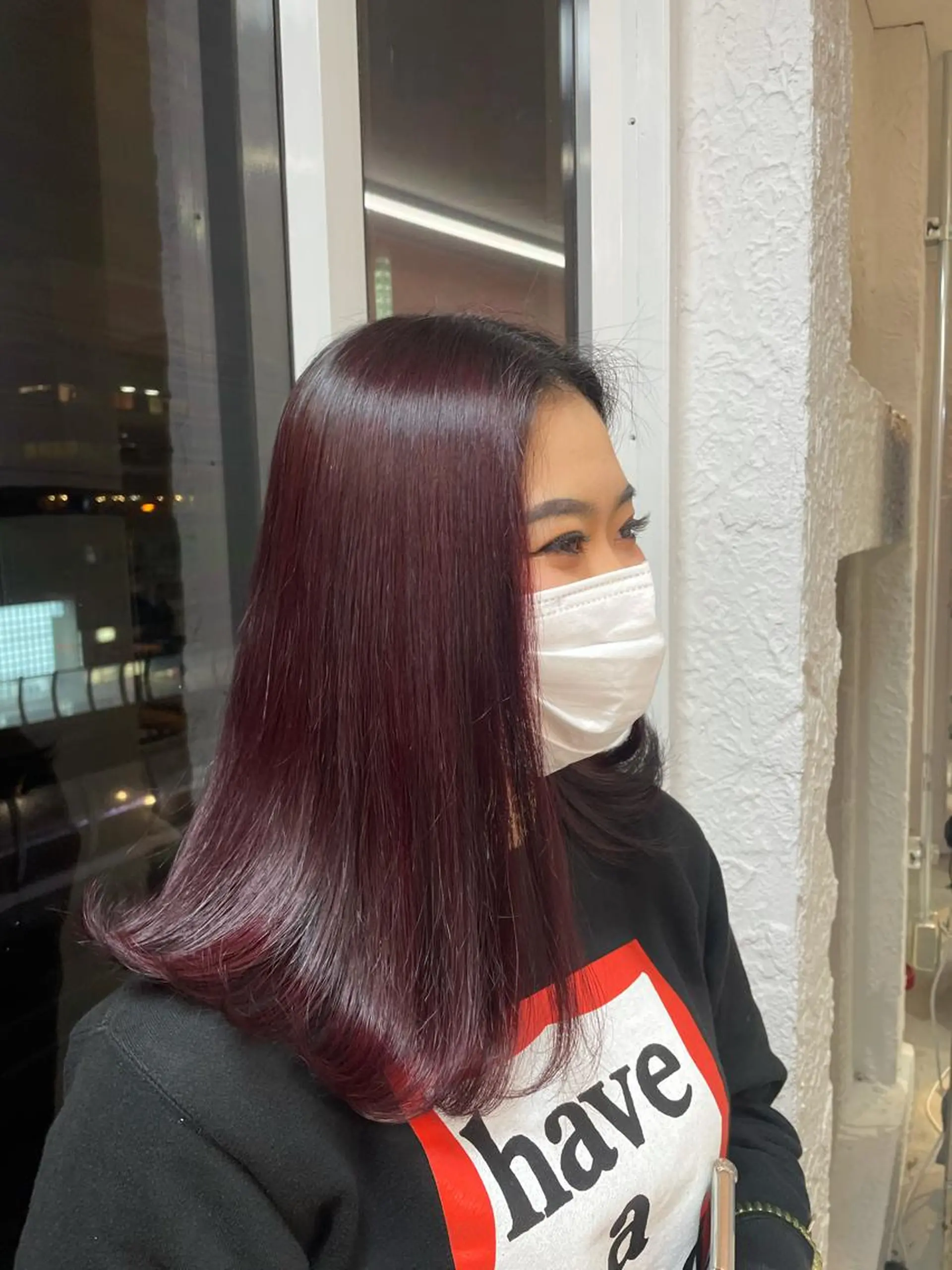 セミロング 艶ハイトーン👑♡ NATSUKIのヘアスタイル