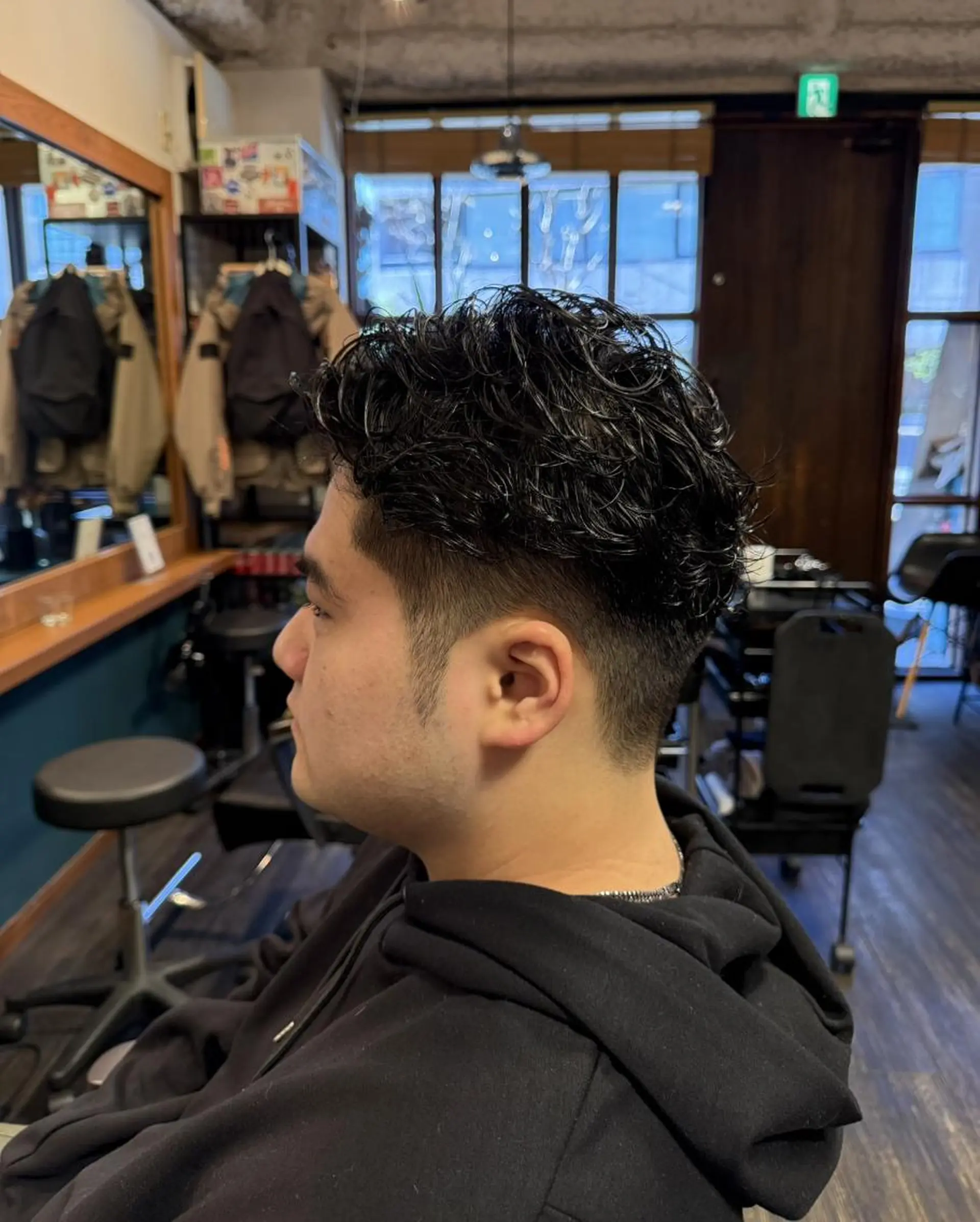 ミディアム パーマ 早稲田/メンズパーマ /カラー/松井聖虎のヘアスタイル