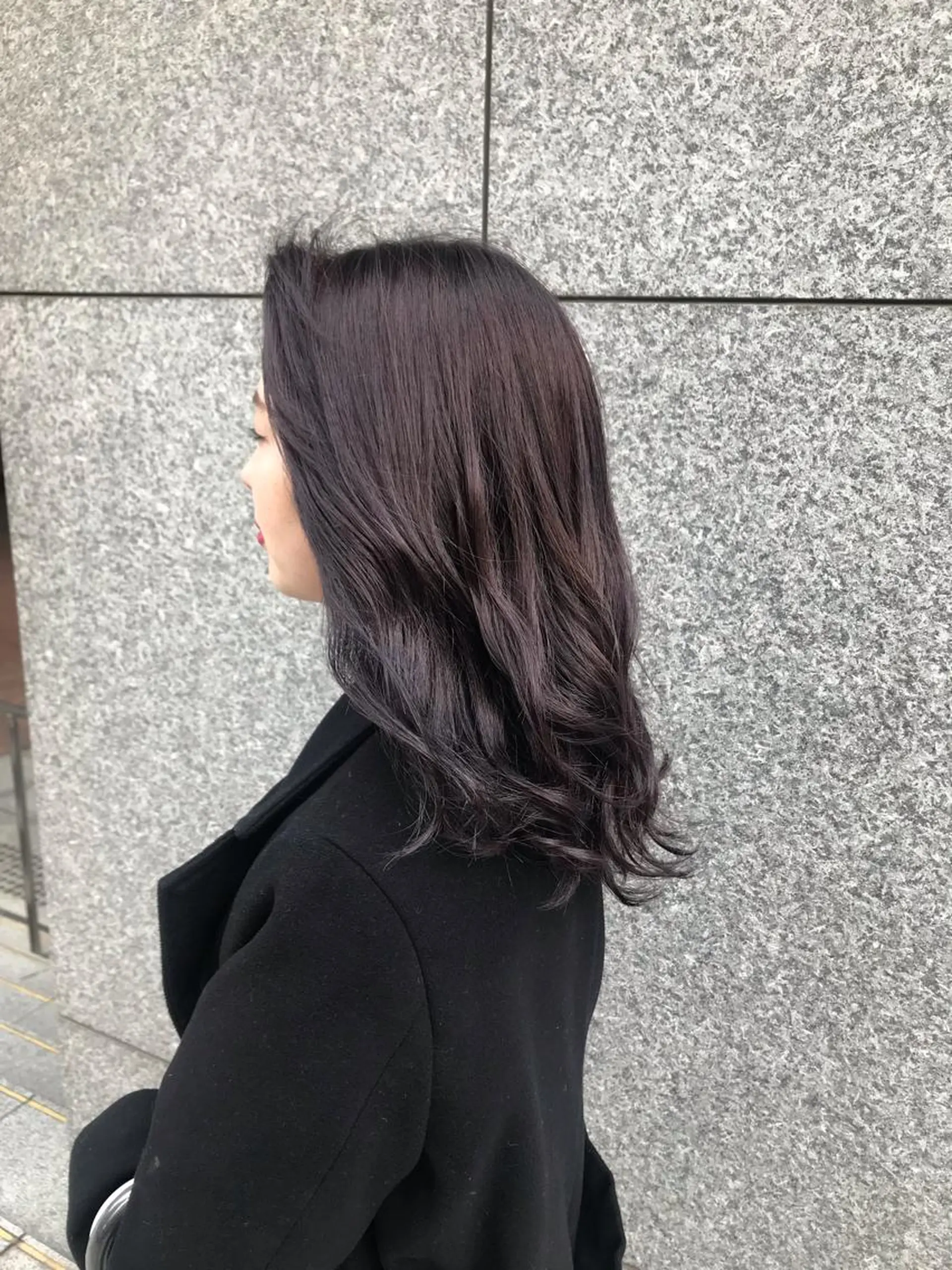 セミロング カラー tonari 梅田、中崎町のヘアスタイル