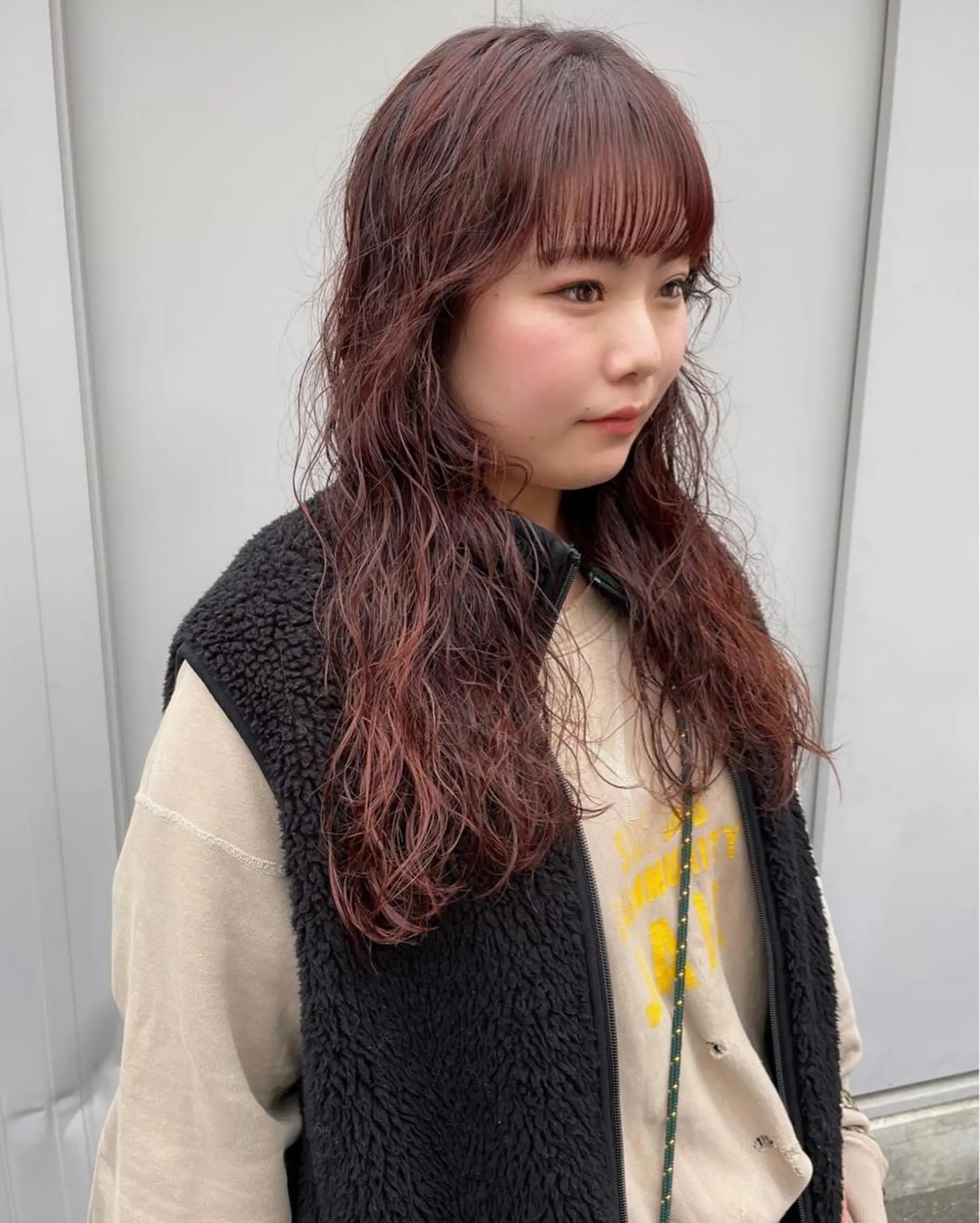 セミロング パーマ ボブカットモデル/パ ーマ/harunaのヘアスタイル