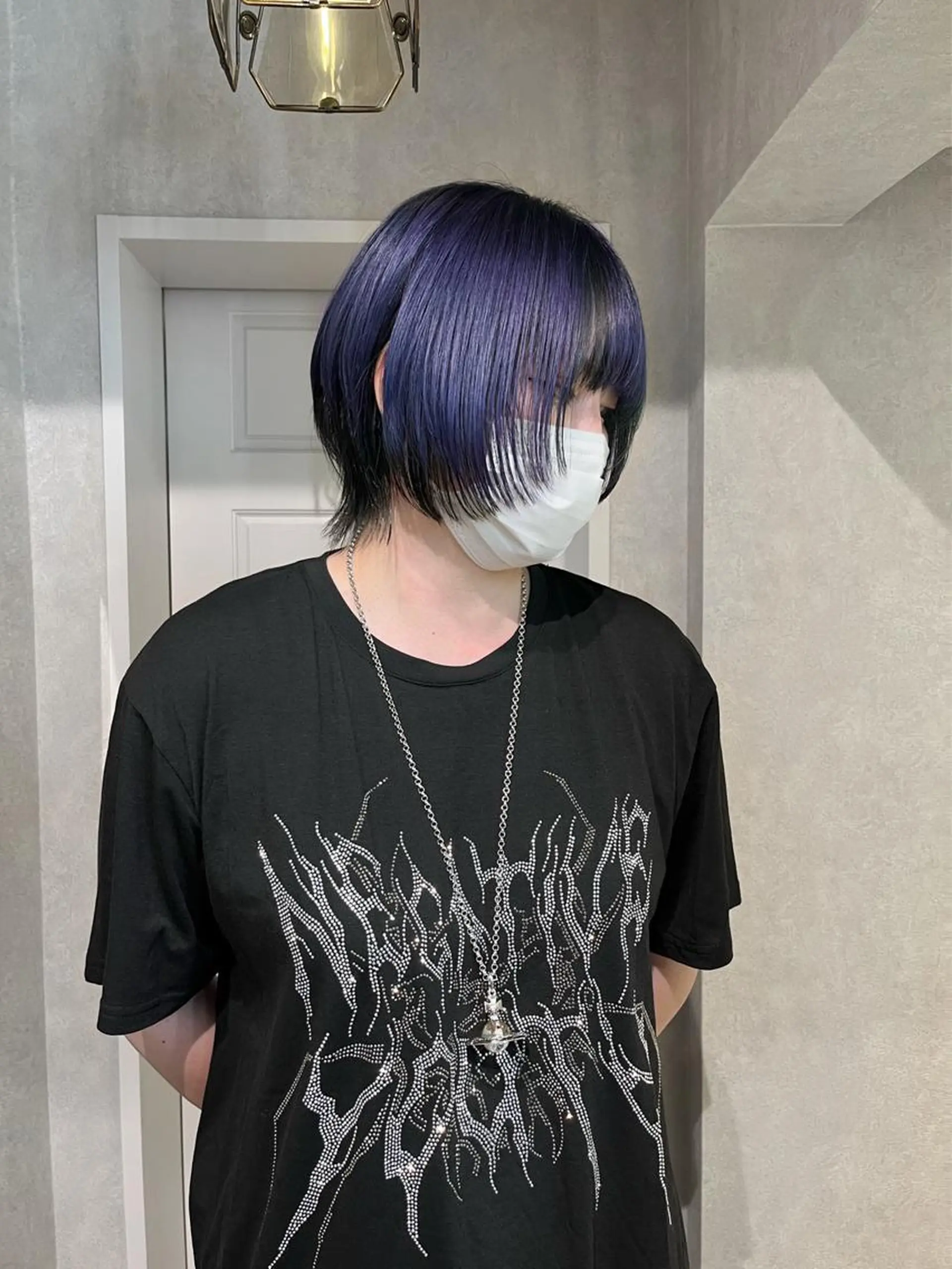 ショート カラー ブルーカラー パープルカラー behov所属・柔らかカラー 🤎Tsubasaのヘアスタイル