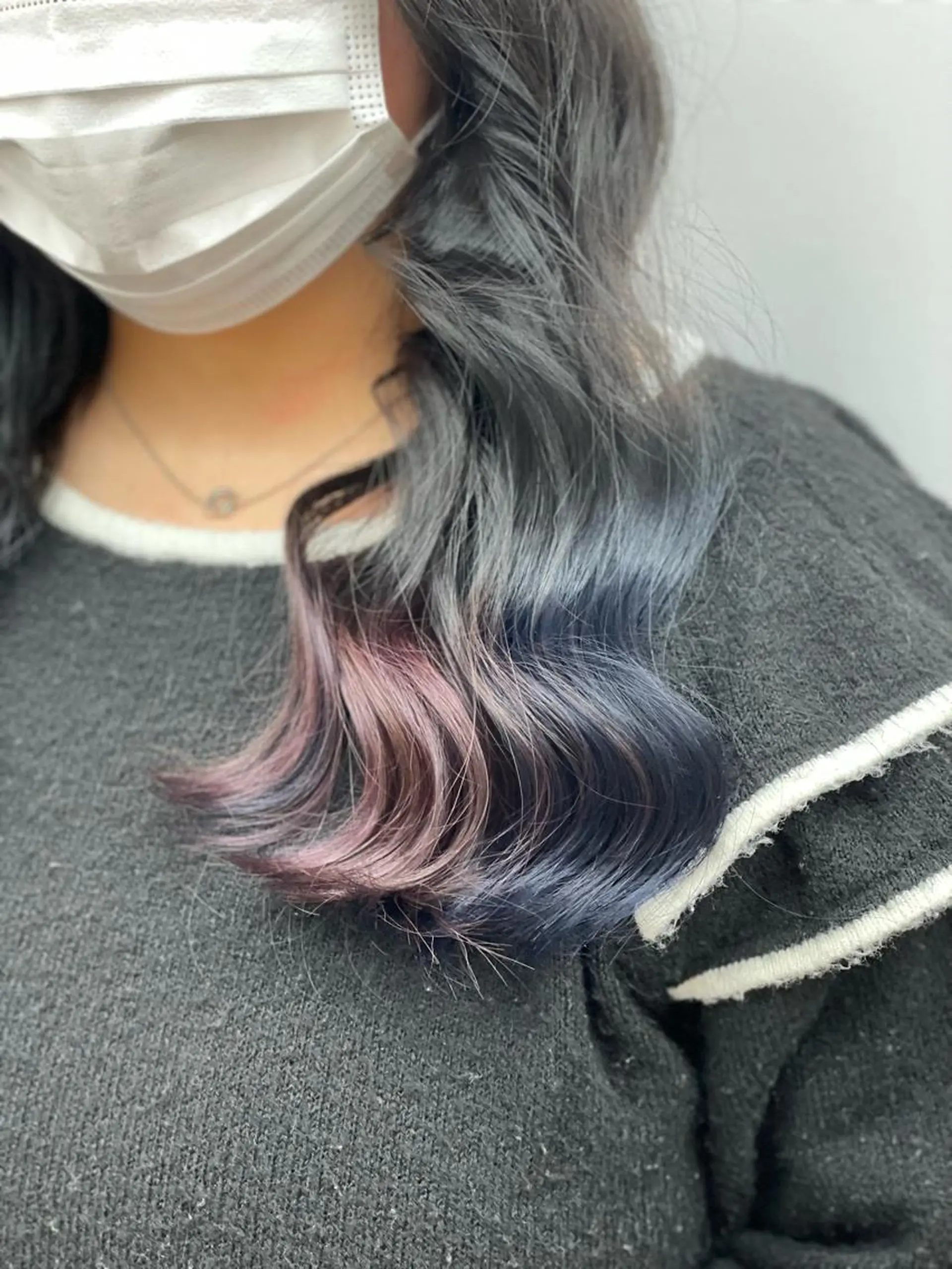 セミロング カラー ショーヤ/ブリーチ /バレイヤージュのヘアスタイル