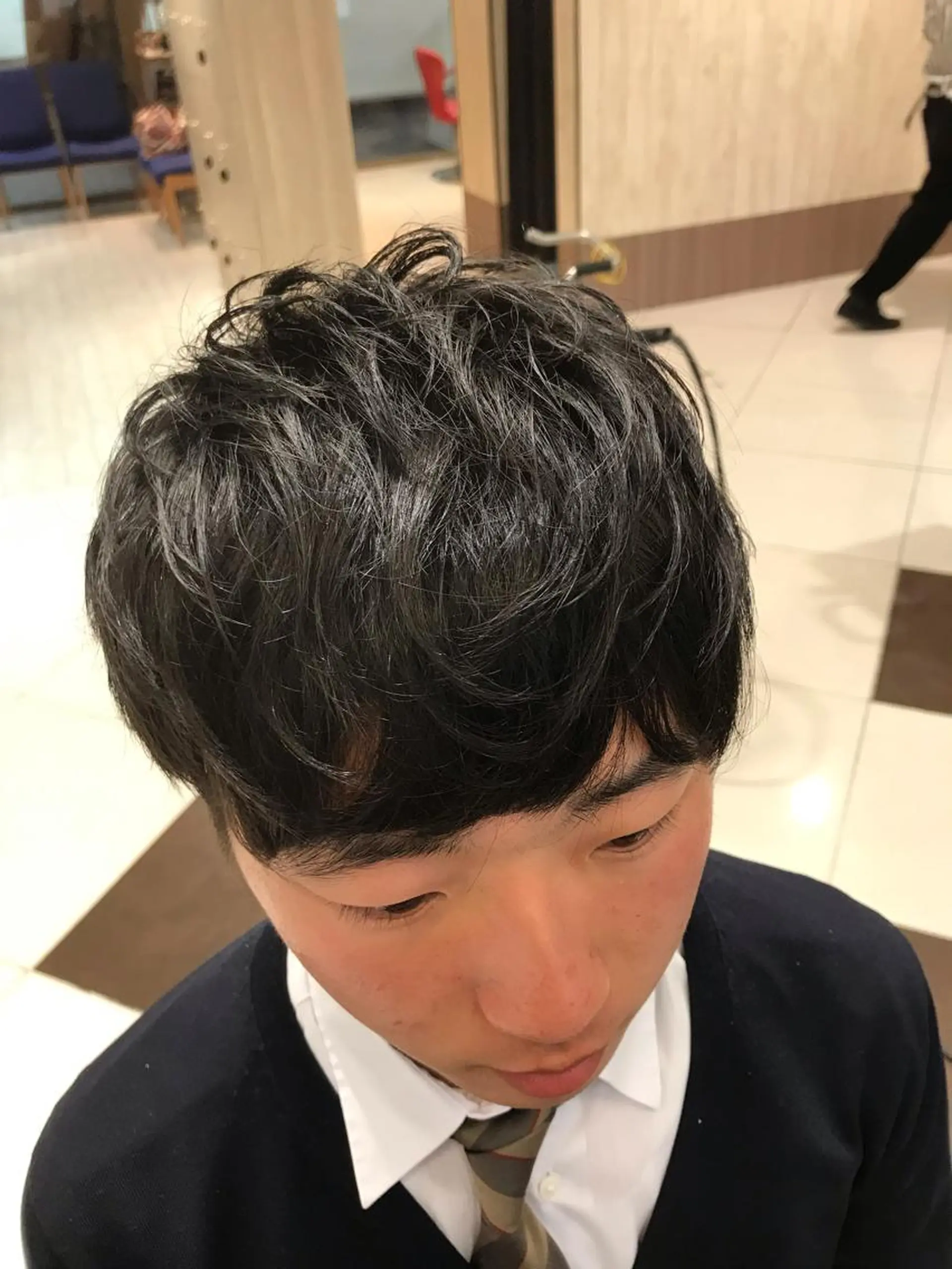 ショート メンズ カット Lamp所属・ショート／透明感 カラー加治竜汰💡のヘアスタイル