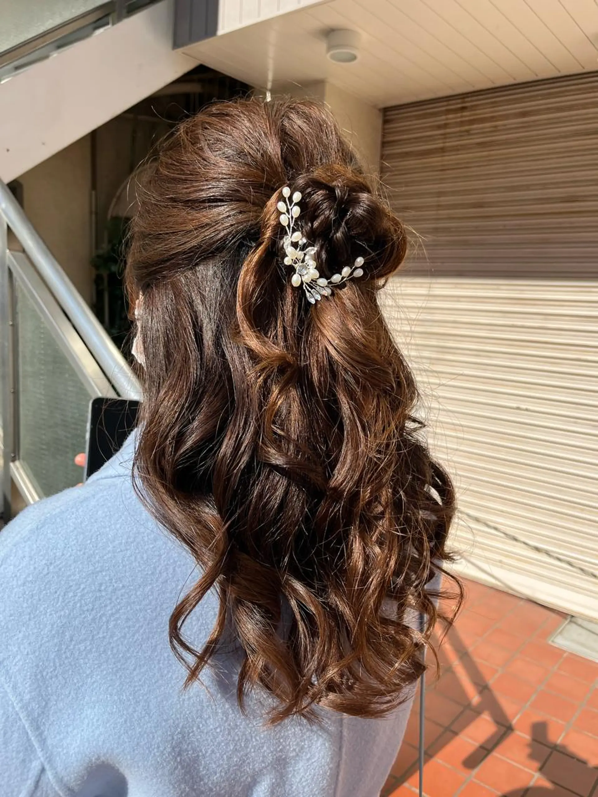 ロング ヘアアレンジ ウスイマイコ カット/ケアカラーのヘアスタイル