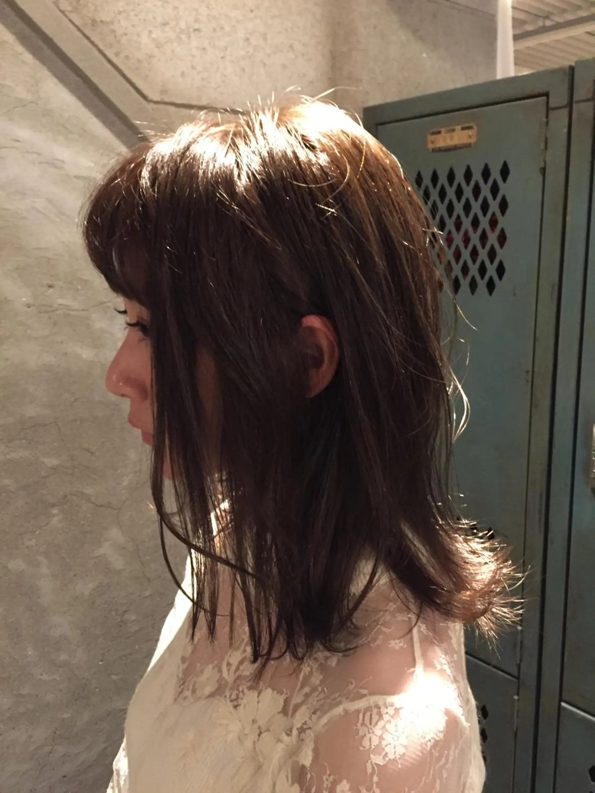 ミディアム 外ハネヘア こう ちゃんのヘアスタイル