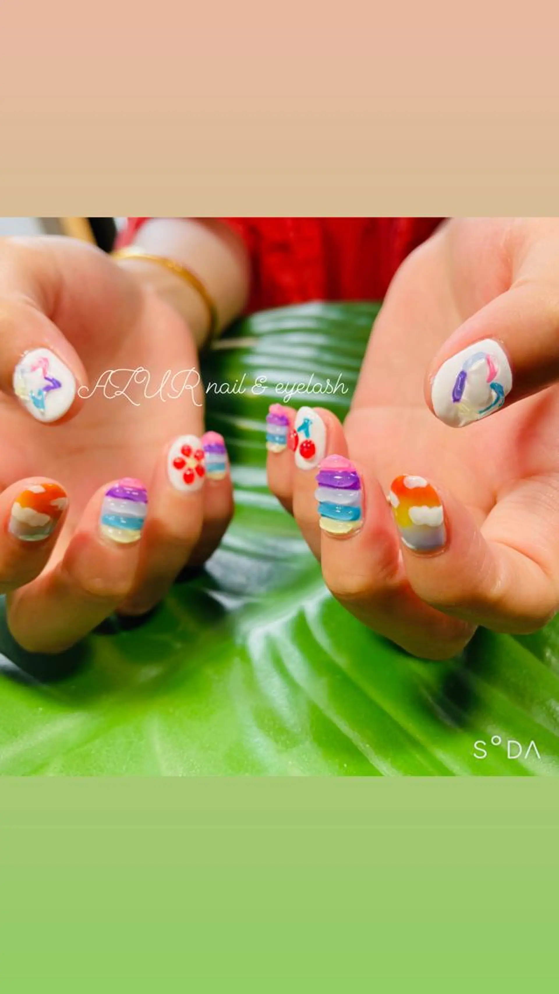 ネイル ゴージャス AZUR N&eyelashのネイルデザイン