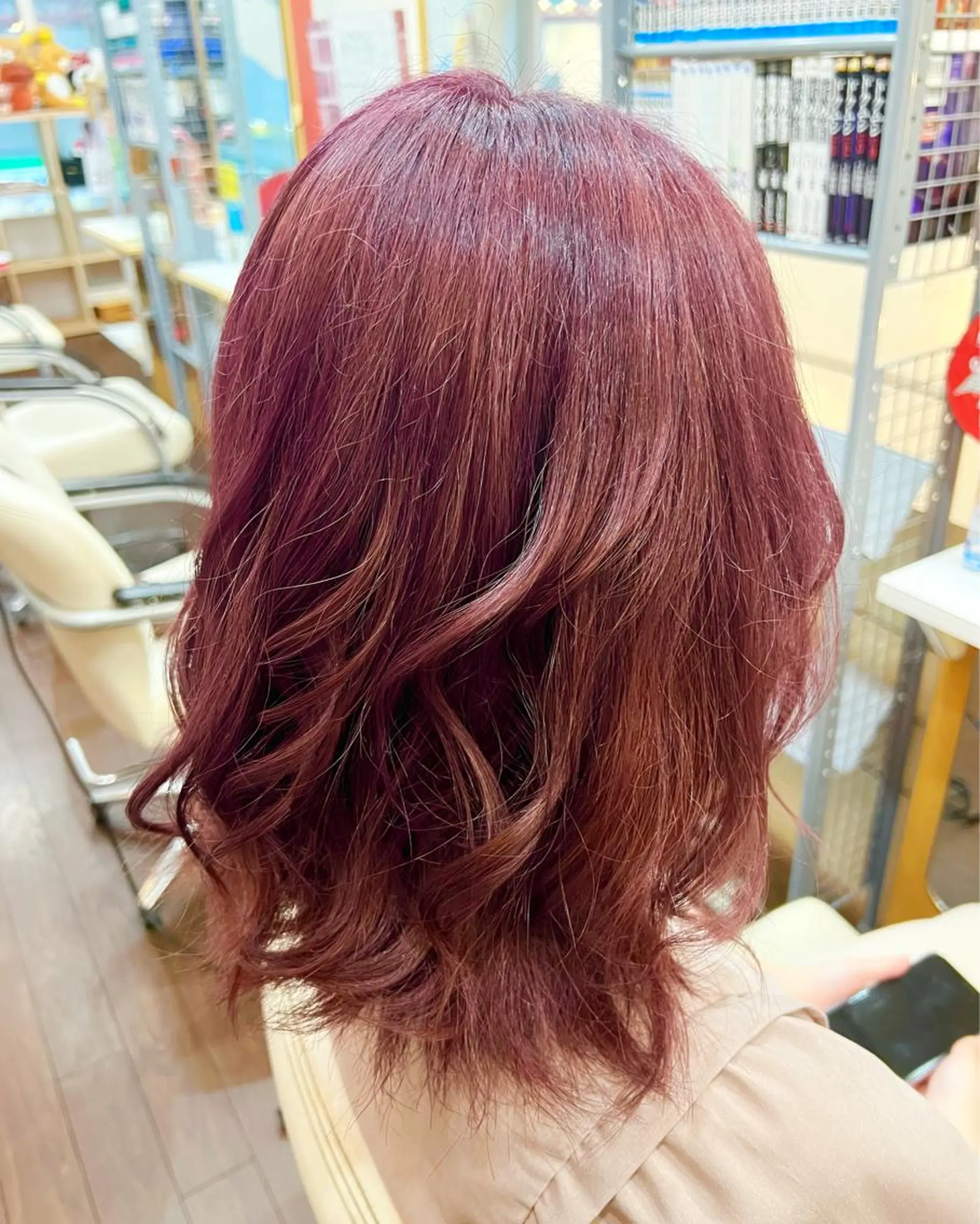 カラー ブリーチ ピンクカラー まさき✂︎ブリーチ／ デザインカラーのヘアスタイル