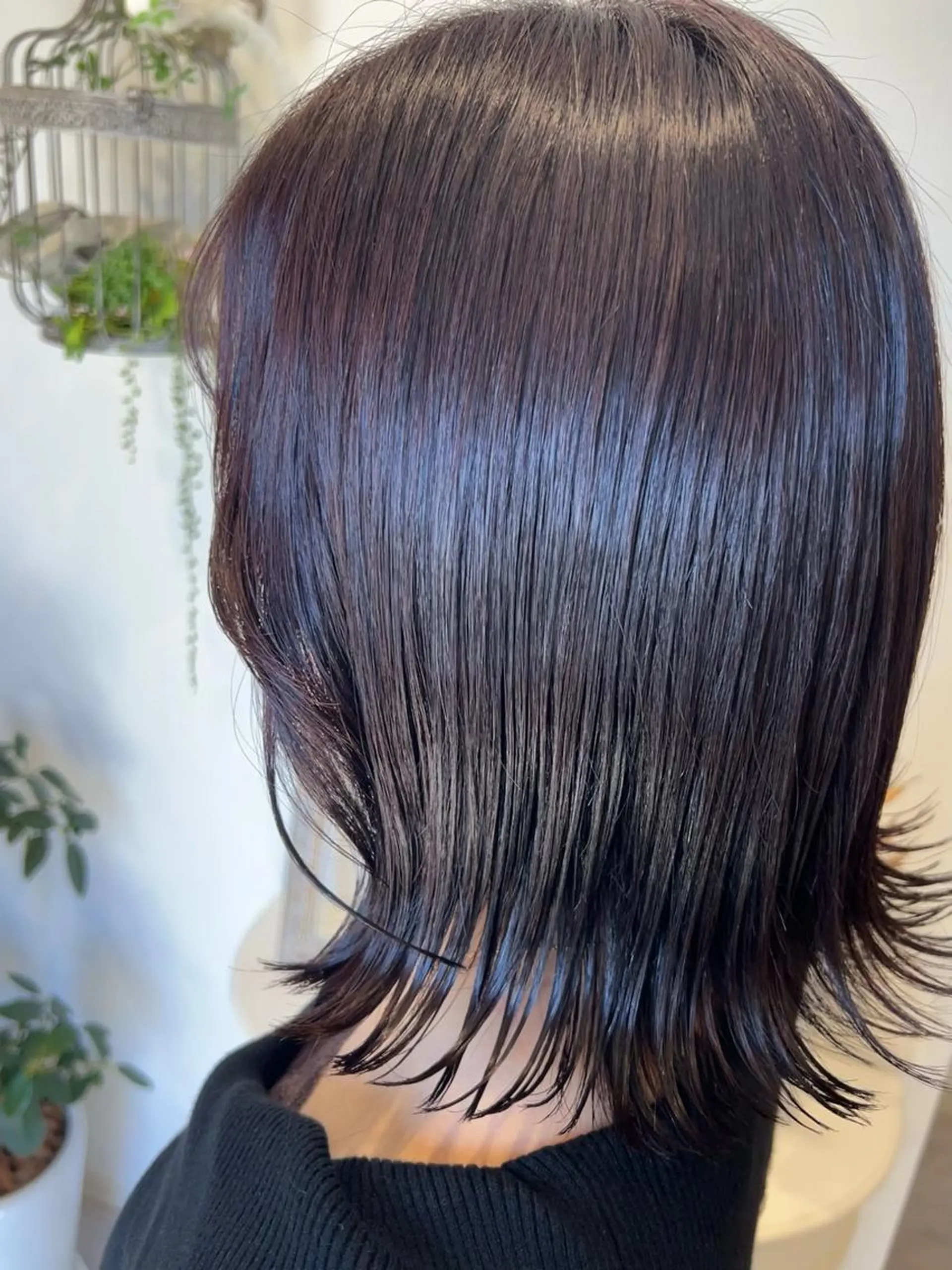 ミディアム カット ヘアカラー 井上 美春のヘアスタイル