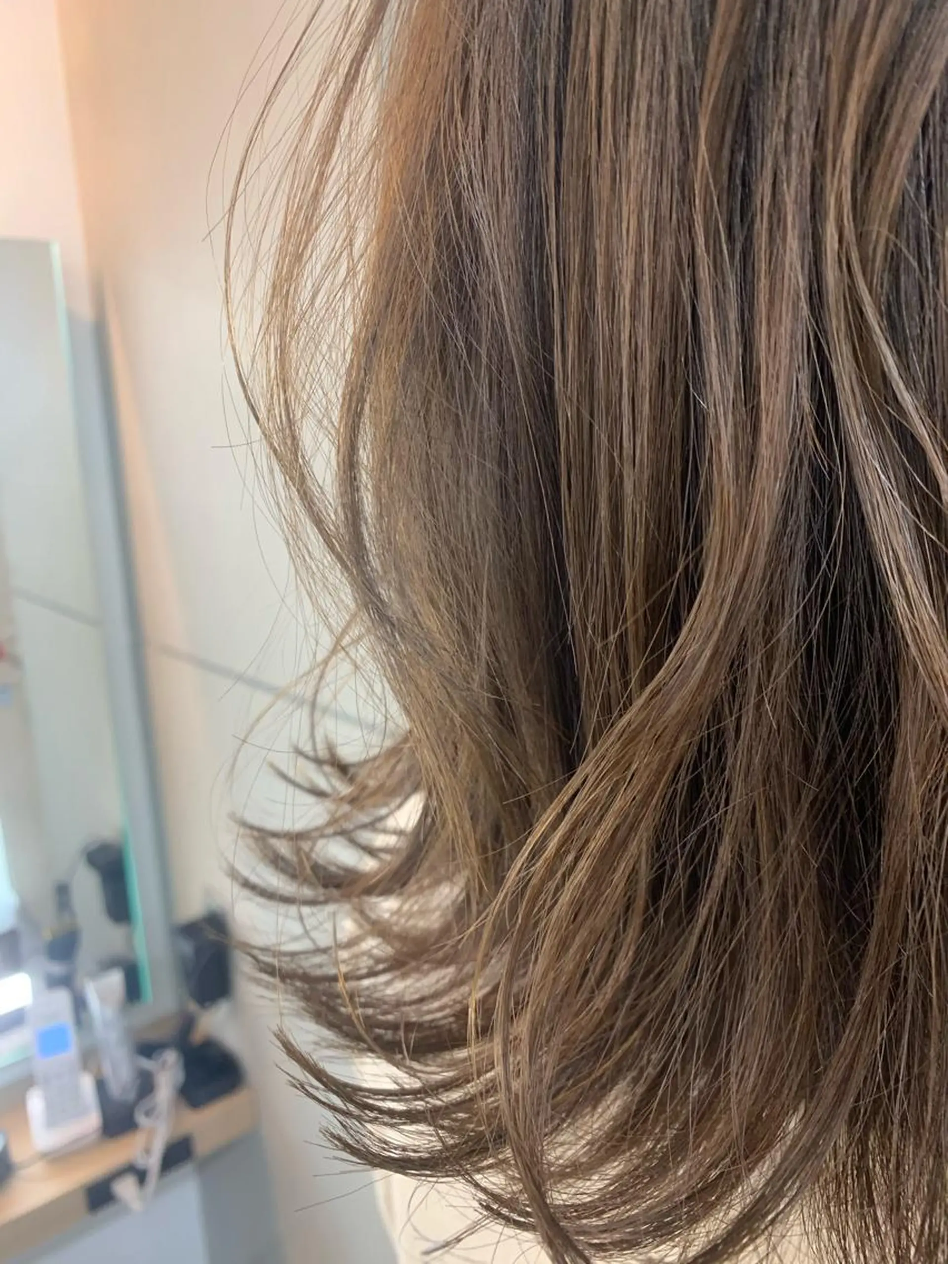 ミディアム カラー 透明感カラー Silk-lei【銀座店】所属・銀座/美髪縮毛矯正 /髪質改善/山本翔華のヘアスタイル