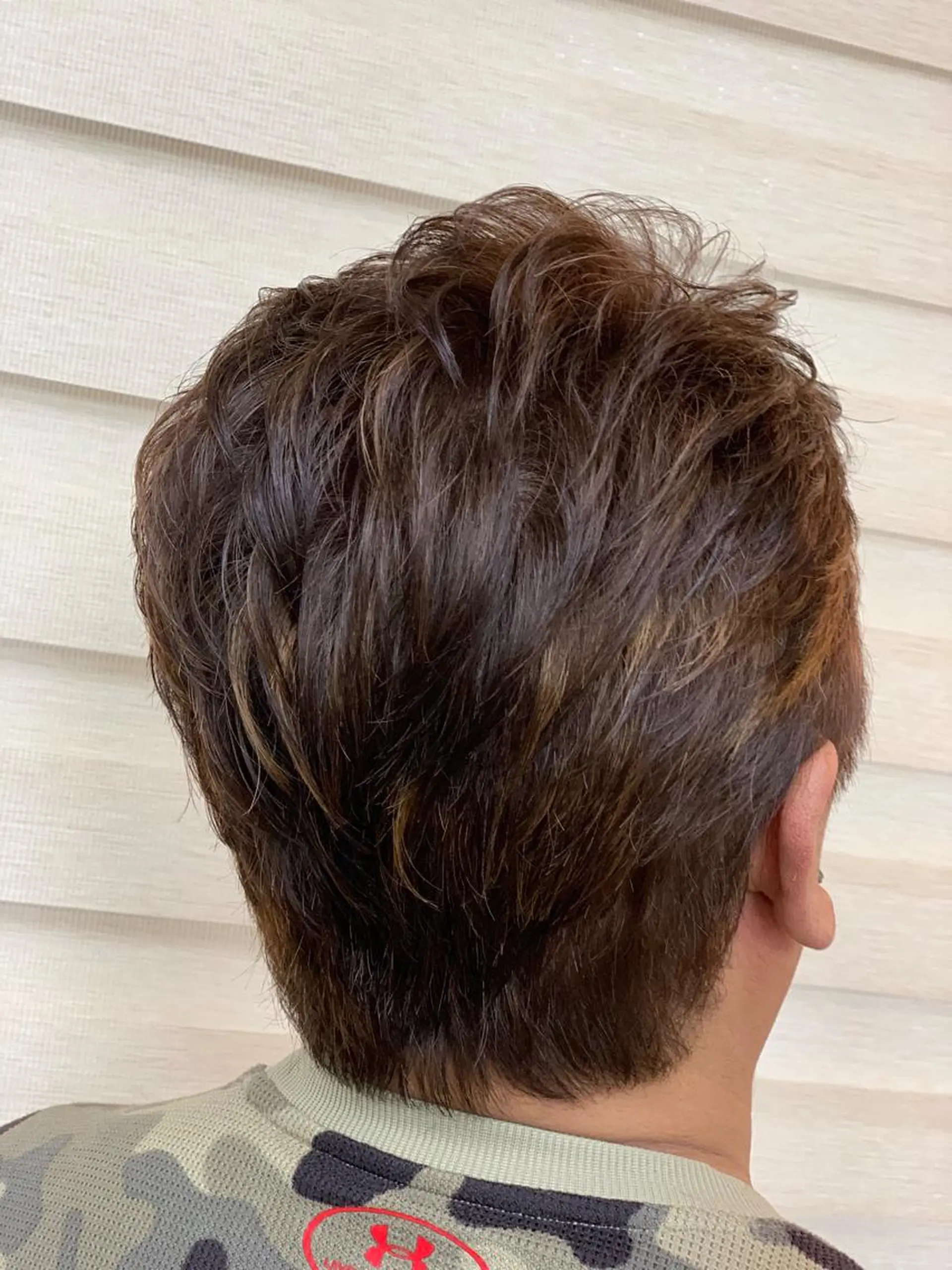 ショート カラー パーマ メンズ カット トリートメント ヘッドスパ パーマスタジオ グレイス はやとのヘアスタイル