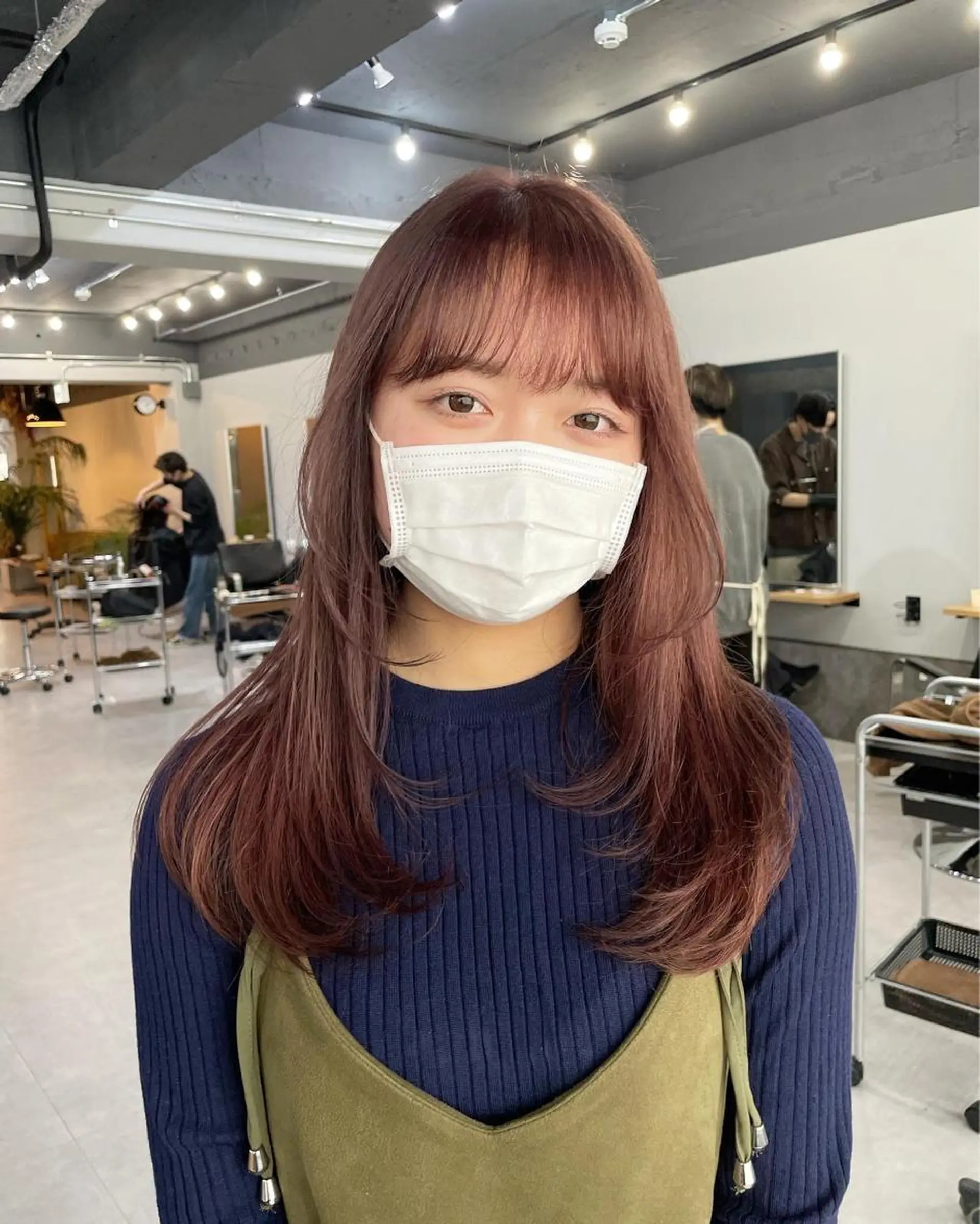 ロング カラー ヘアカラー ミルクティーベージュ ❤︎レイヤー　MIAのヘアスタイル