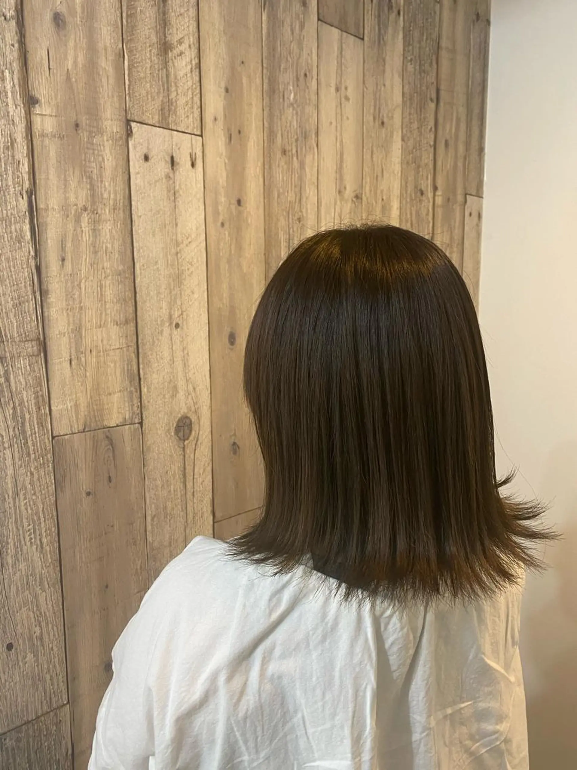 ミディアム カラー ヘアカラー トリートメント 大芝 沙耶のヘアスタイル