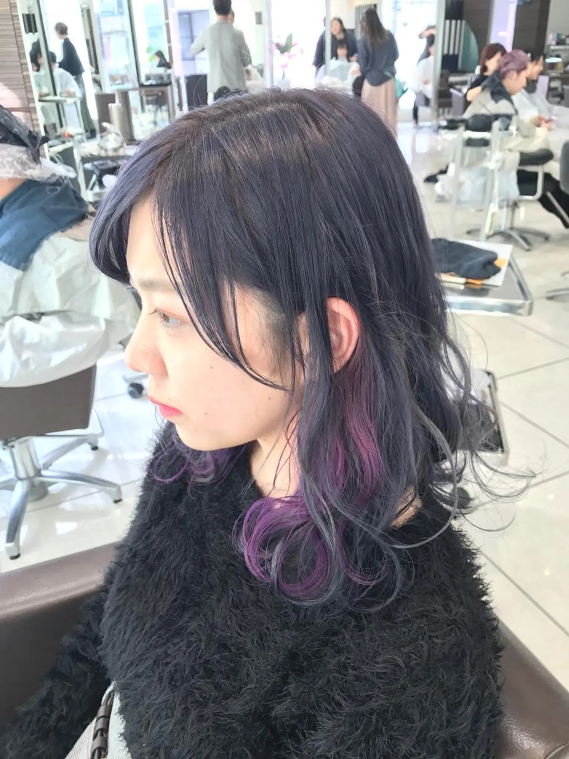 ミディアム カラー 髪質改善カラー ショートボブ専門のヘアスタイル