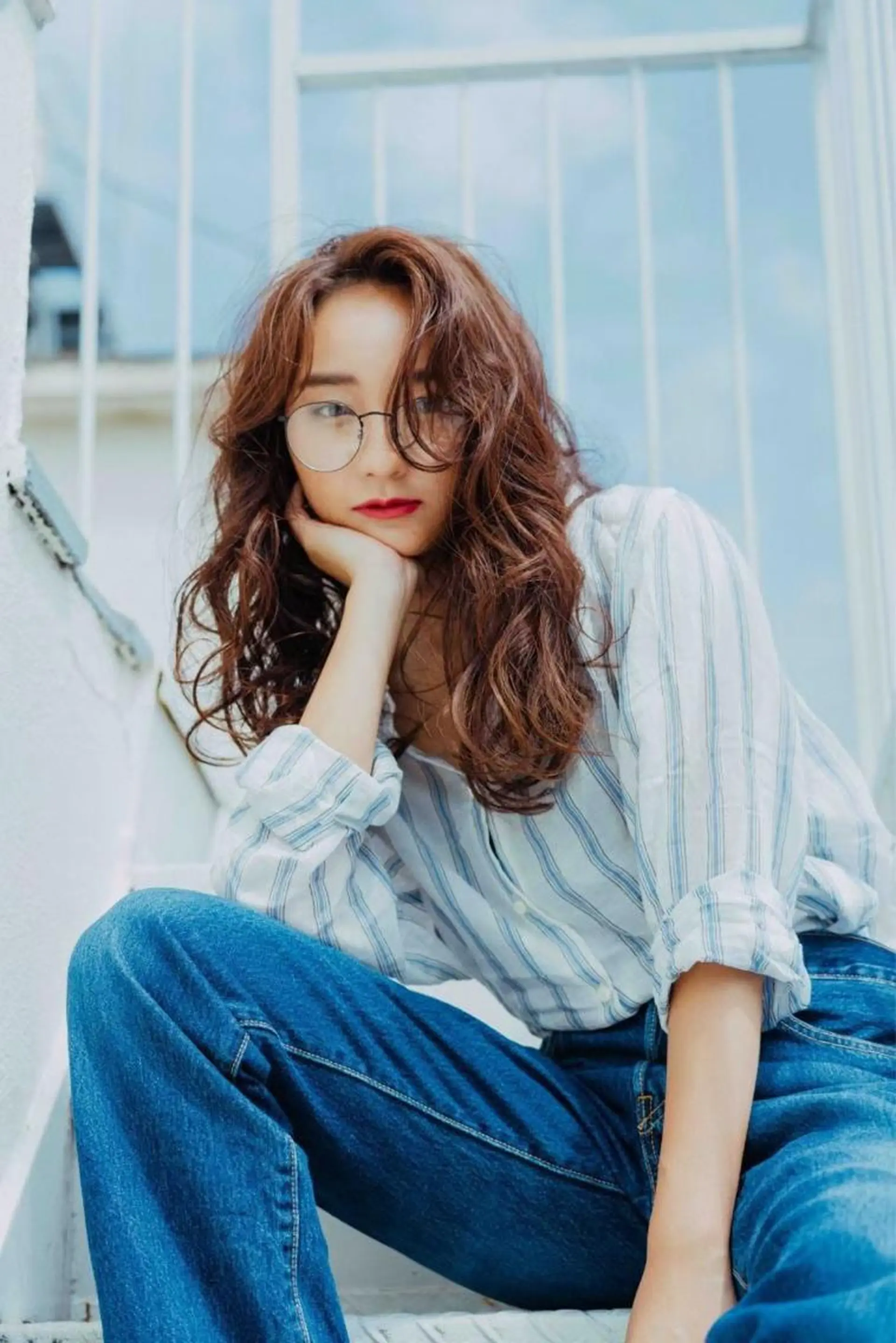 セミロング あ いのヘアスタイル