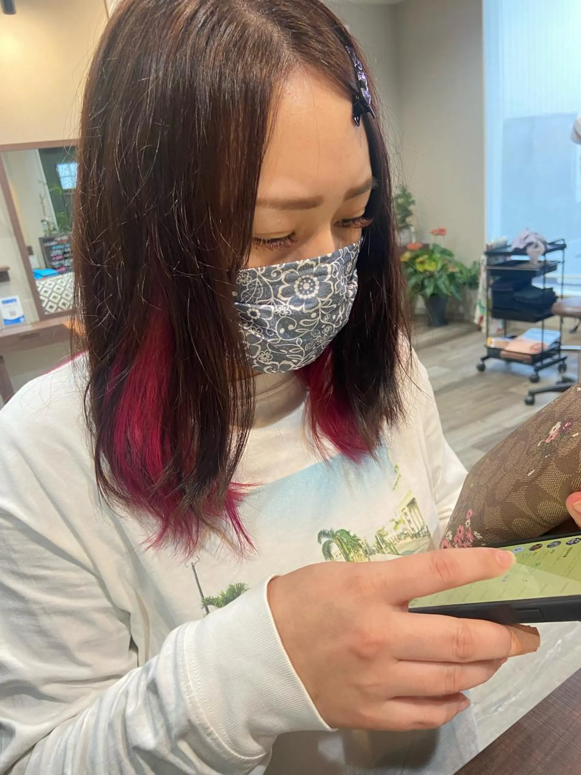 ミディアム Hair Lepps所属・Lepps れいなのヘアスタイル