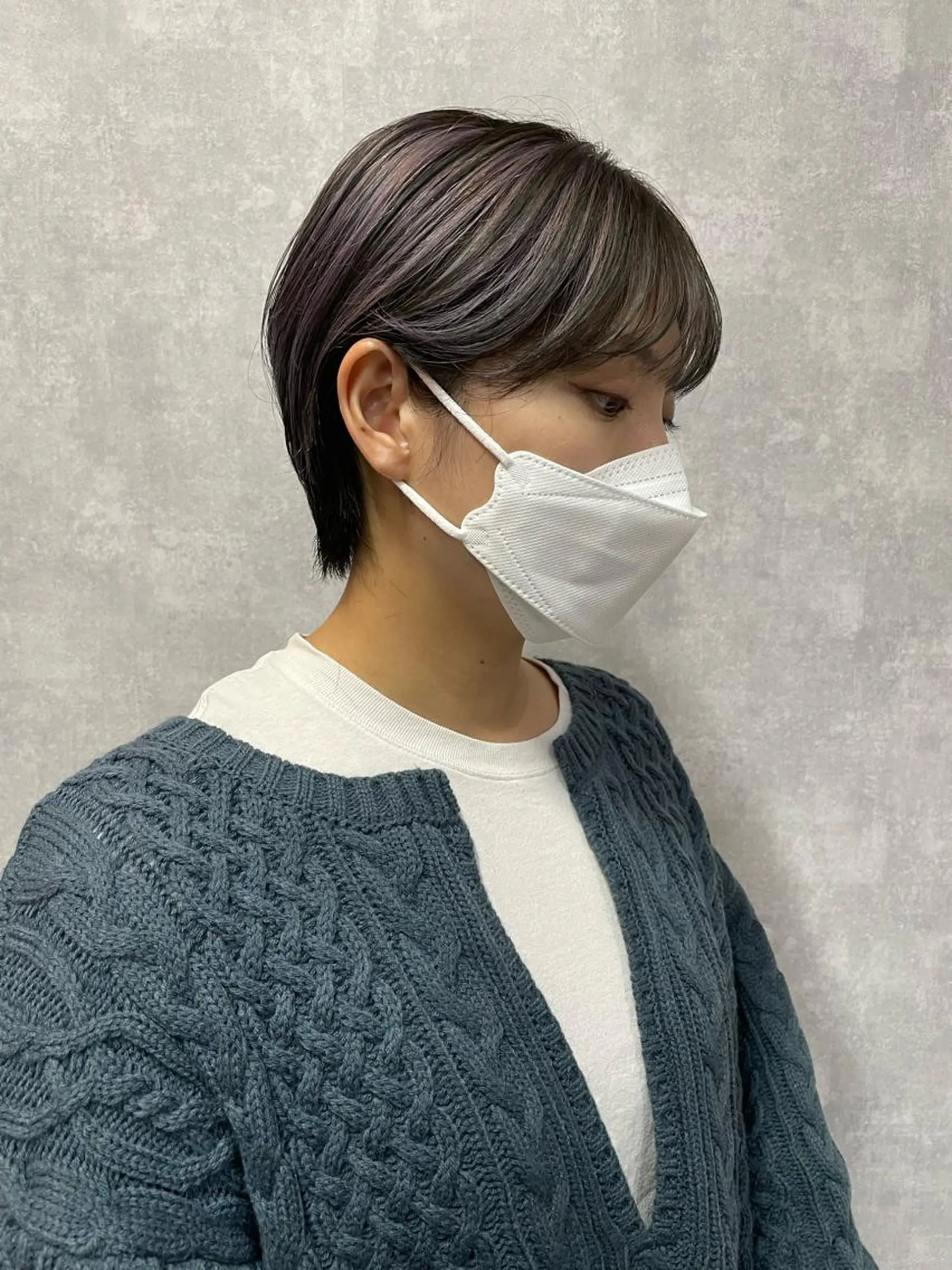 ショート 切りっぱなしボブ ショートボブ ハンサムショート 丸みショート アッシュ カット ヘアカラー トリートメント C’LD hair  produce /シールドヘア所属・モテ髪/ボブ/ショー ト/アダチフウトのヘアスタイル