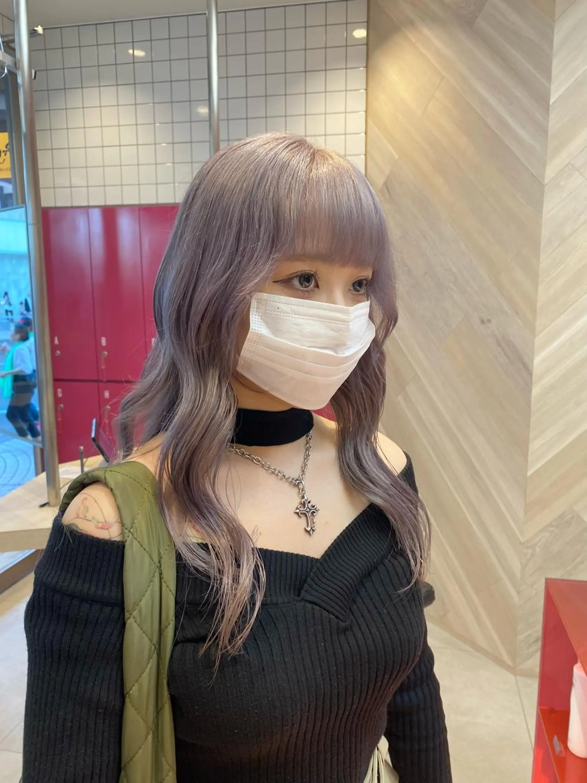 ロング カラー ヘアカラー 荒谷 薫のヘアスタイル