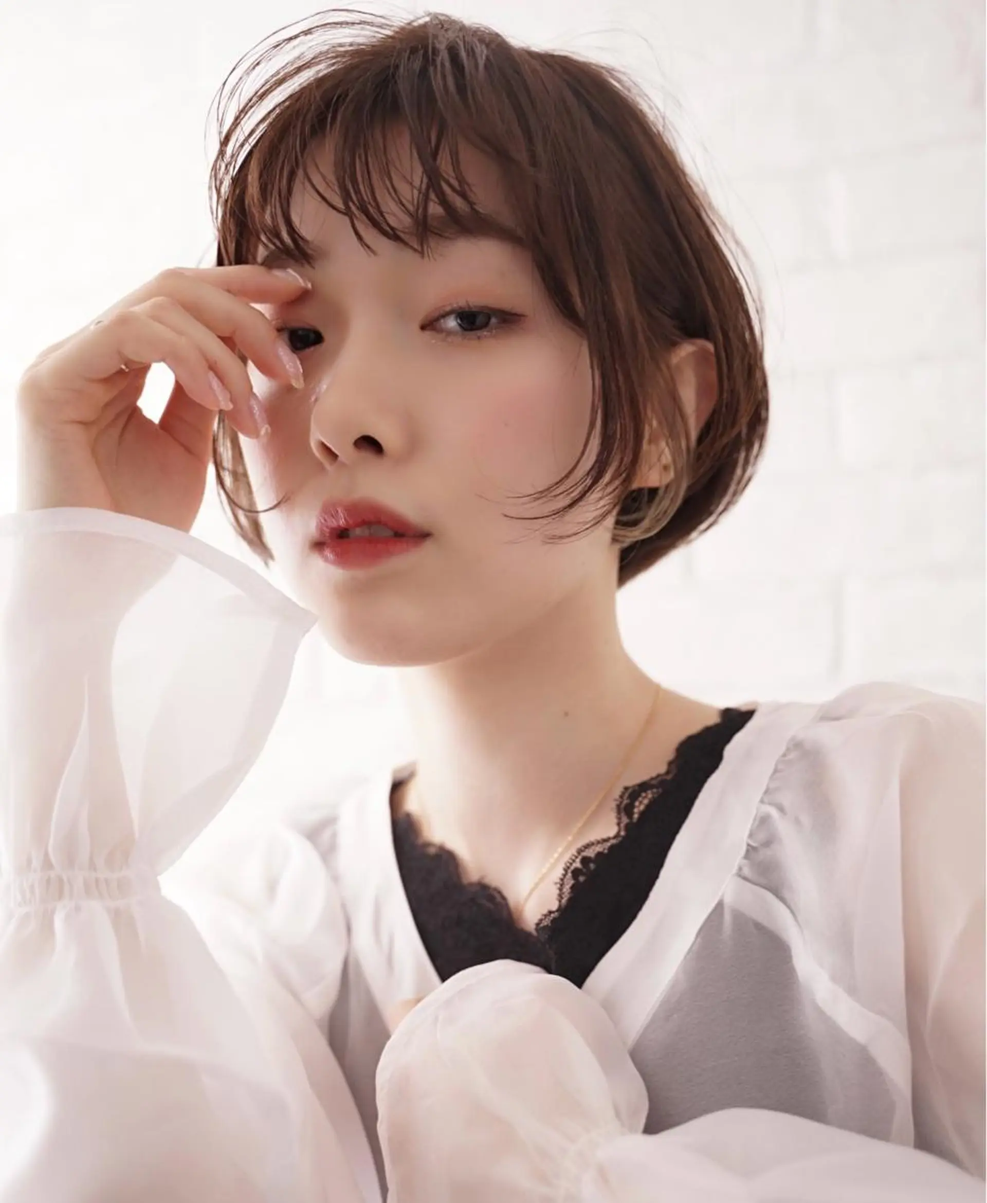 ショート レイヤー/似合わせ /もえ🍊のヘアスタイル