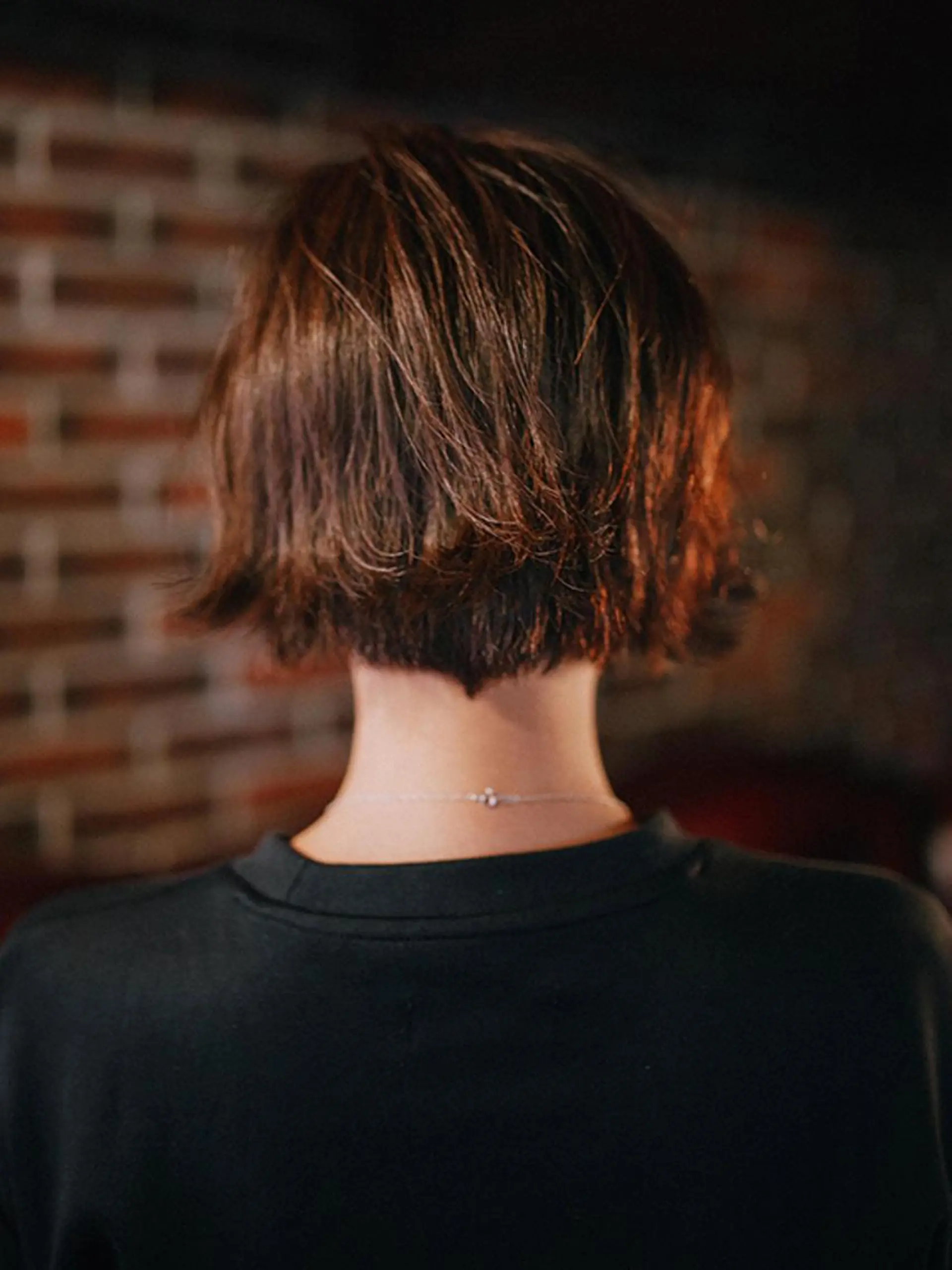 ショート ボブ 外ハネヘア カット ヘアカラー トリートメント 福島 浩司のヘアスタイル