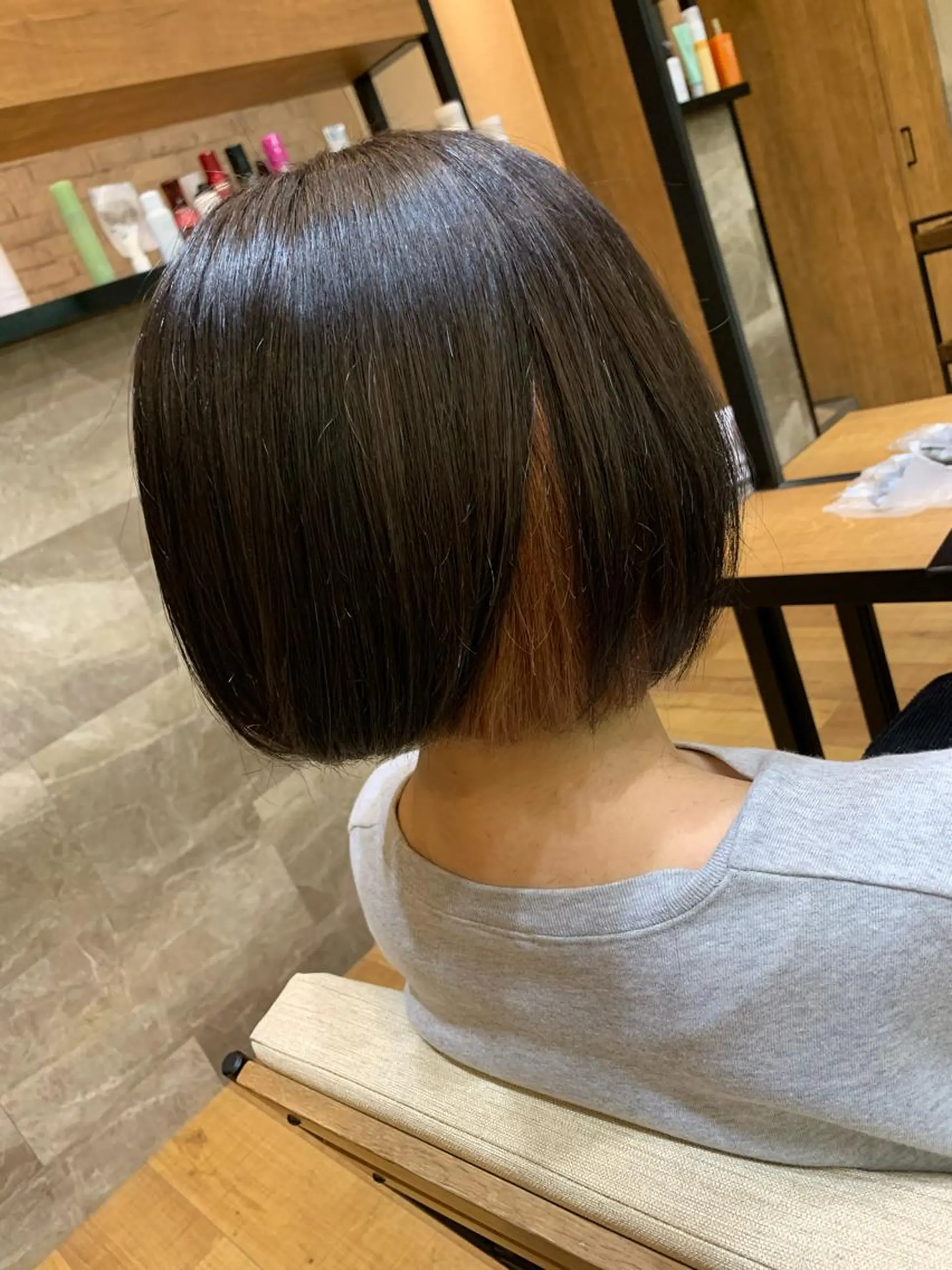 ショート カラー ヘアカラー トリートメント 天野 開のヘアスタイル