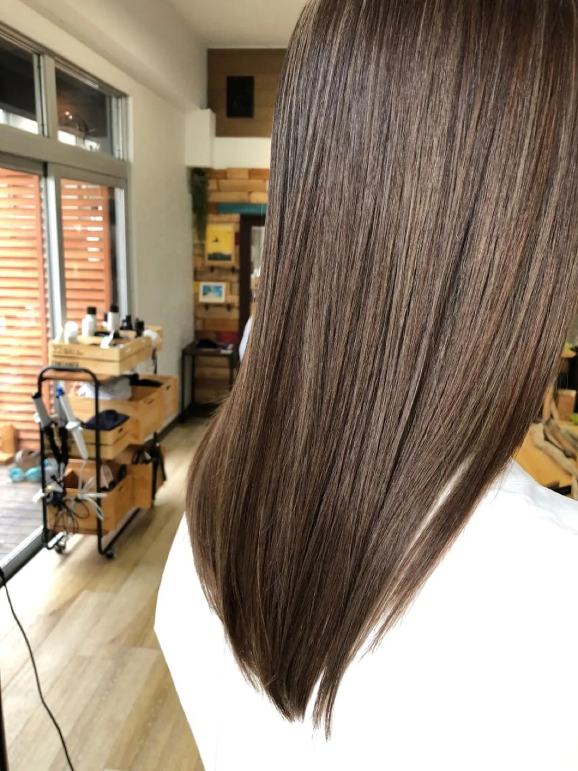 セミロング 縮毛矯正 カット 縮毛矯正 トリートメント hair salon Arllon(アルロン)所属・酸性縮毛矯正　美髪 特化サロン　八百村のヘアスタイル