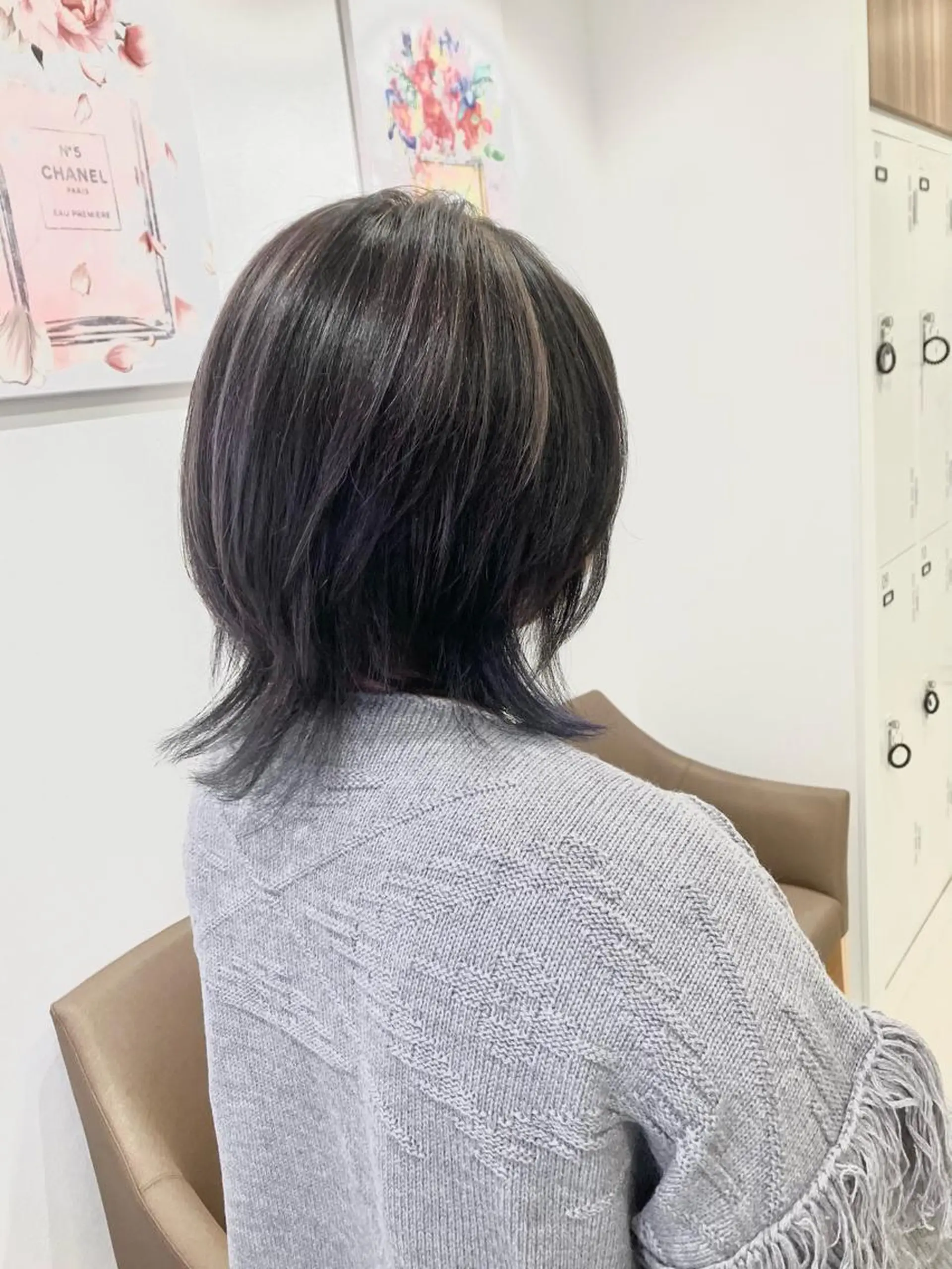 ミディアム カラー ヘアカラー Re:st所属・Miyavi/カラー ショートボブのヘアスタイル