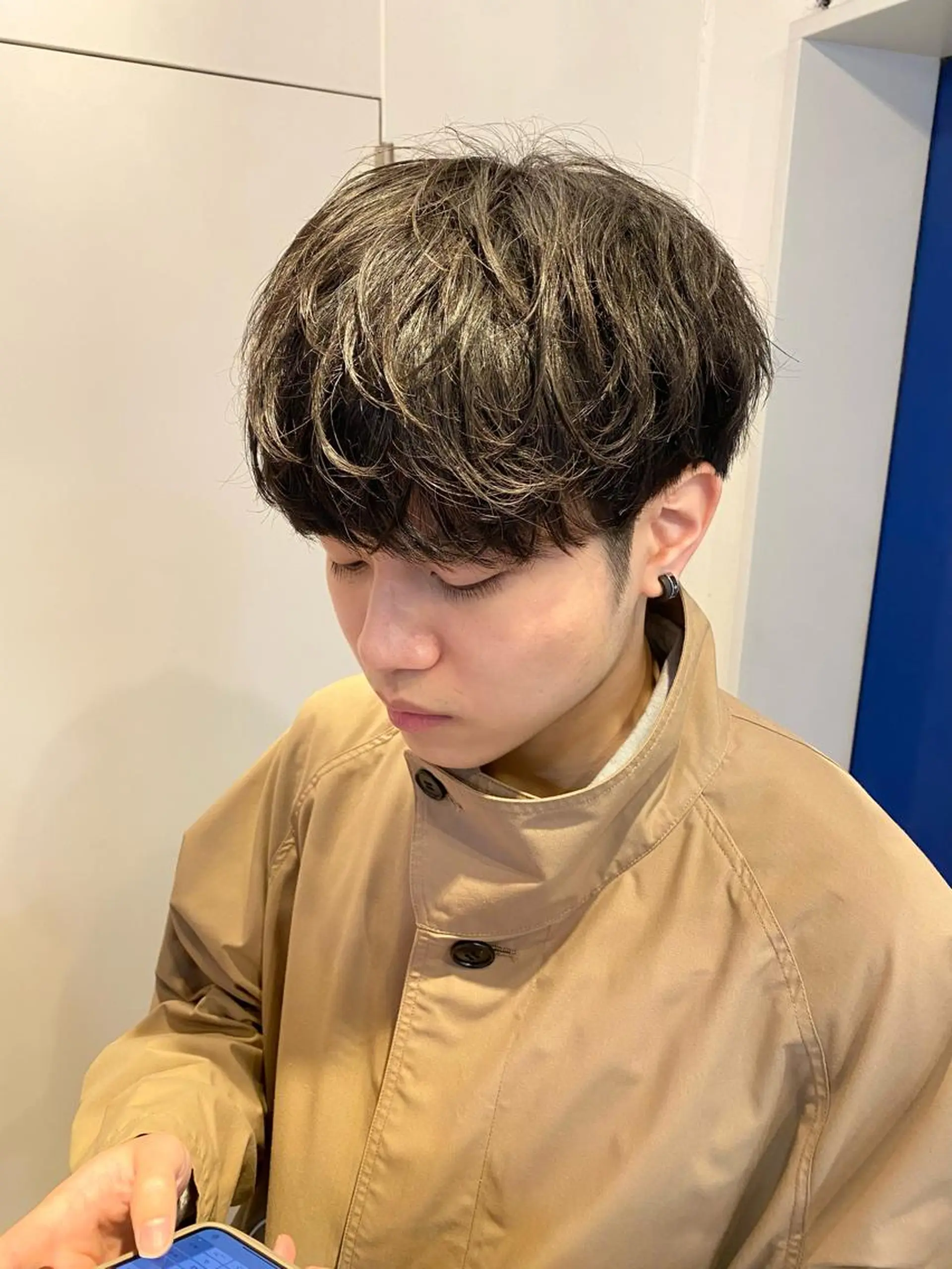 ショート パーマ メンズ JINKIメンズ特化 メンズカットパーマのヘアスタイル